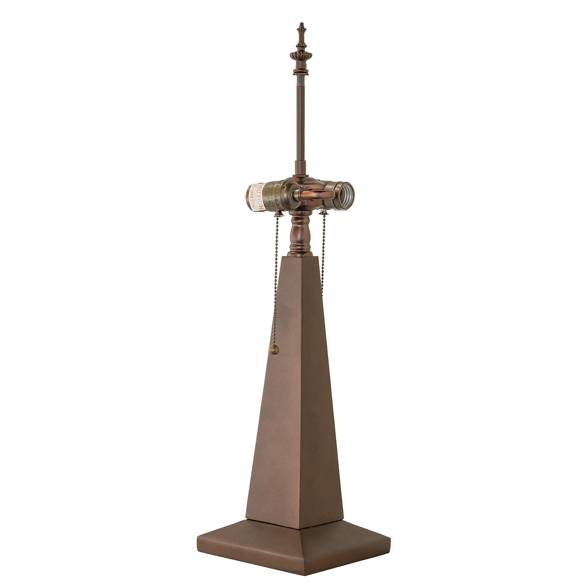 24' High Obelisk Mission 2 Light 'S' Cluster Table Base
