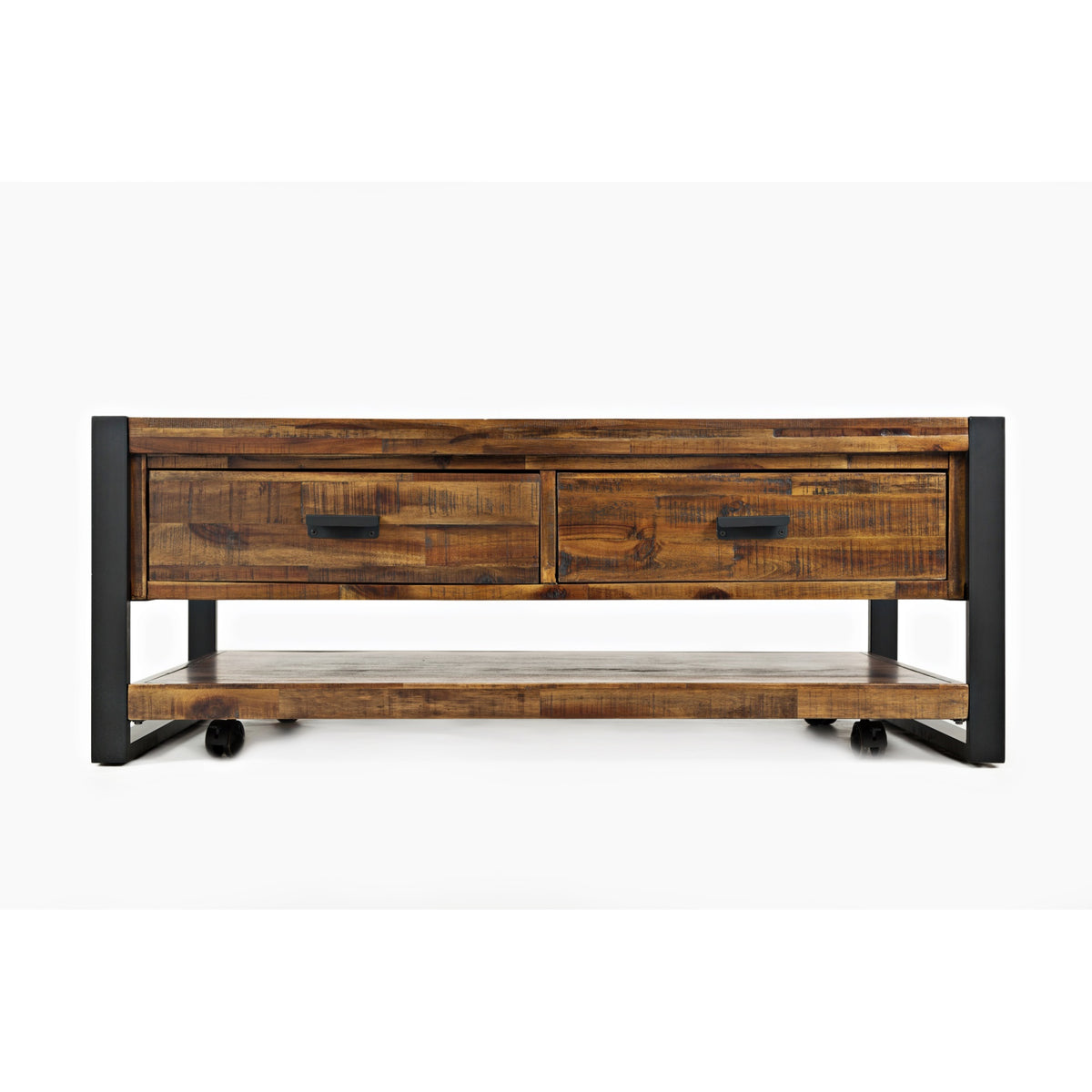Loftworks Modern Industrial Distressed Acacia 48' Coffee Table With Drawers