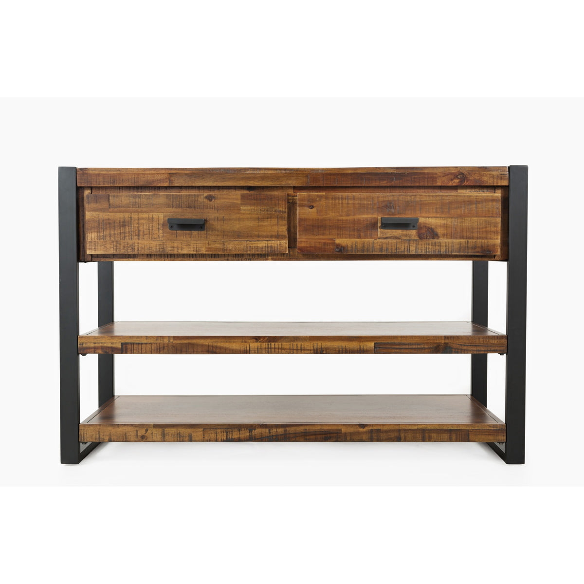 Loftworks Modern Industrial Distressed Acacia 50' Sofa Table With Drawers