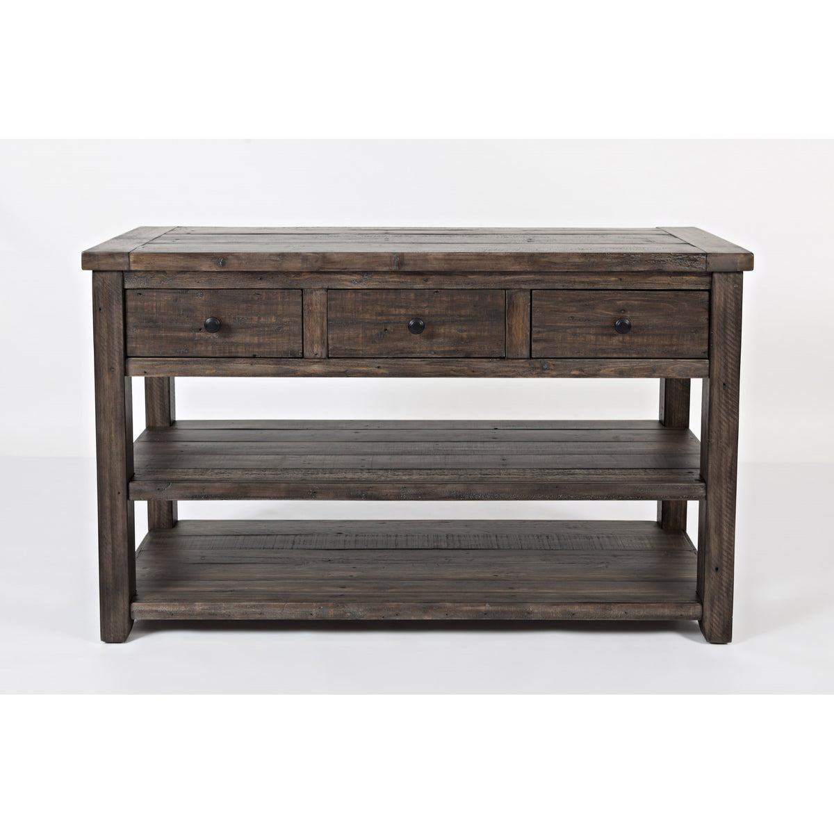 Madison County Rustic Reclaimed Solid Wood Farmhouse Sofa 50' Sofa Table