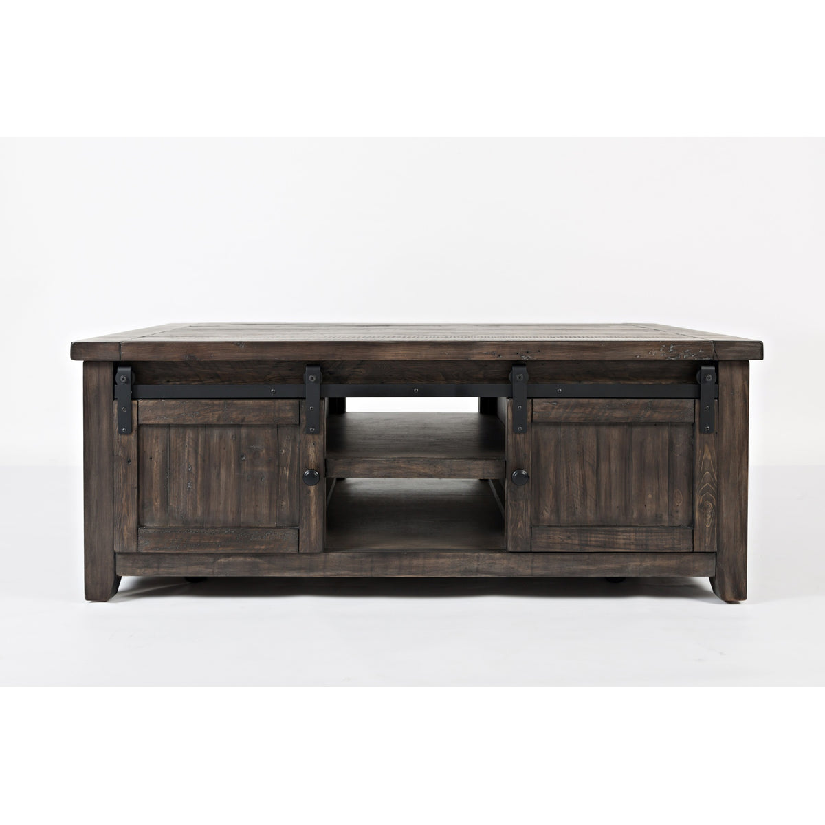 Madison County 50' Rustic Reclaimed Pine Farmhouse Barn Door Coffee Table