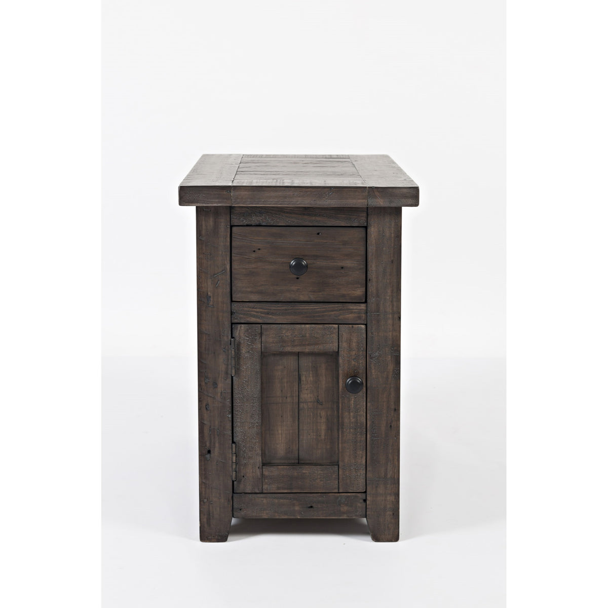 Madison County Rustic Reclaimed Pine Farmhouse Chairside Table