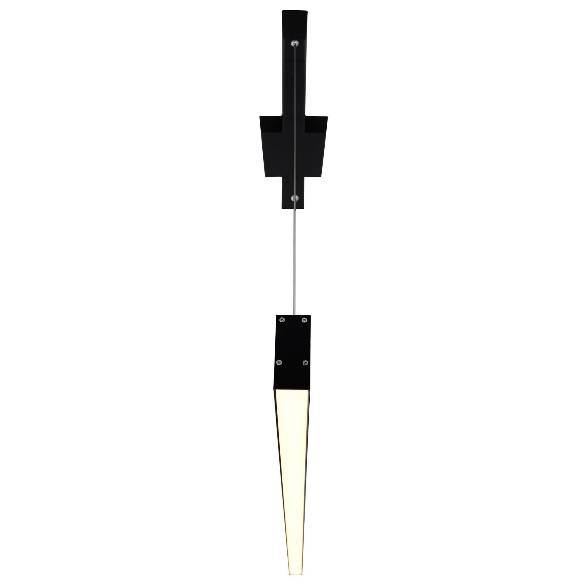 Pienza 7 In Led Integrated Black Chandelier