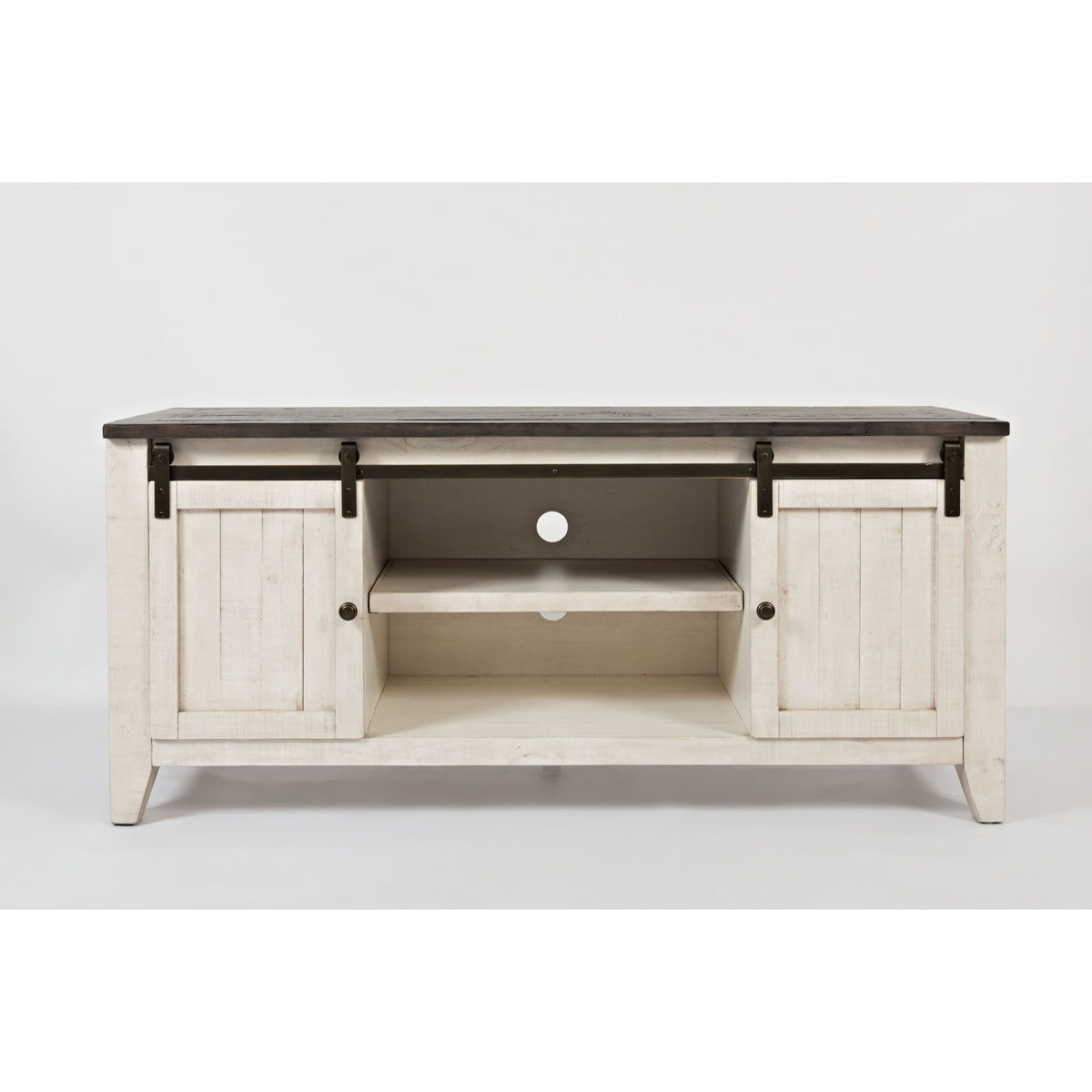 Madison County Rustic Reclaimed Solid Wood Farmhouse 60' Barn Door Console