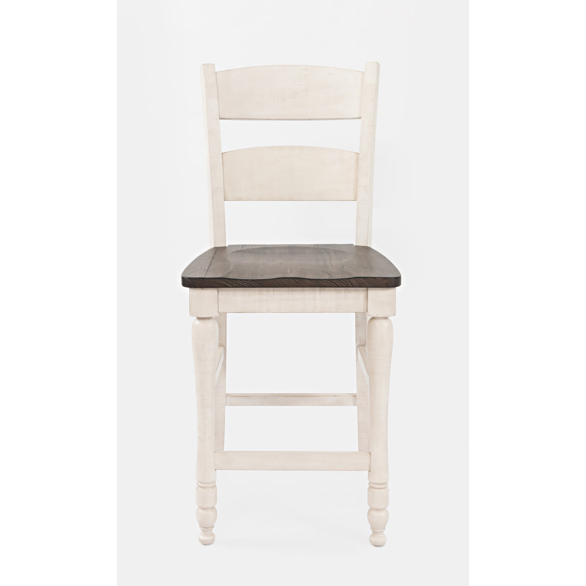 Madison County Rustic Reclaimed Pine Farmhouse Ladderback Counter Stool (Set Of 2)