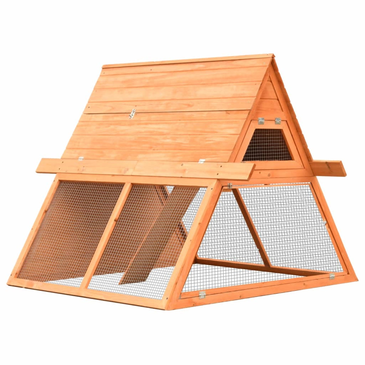 Vidaxl Rabbit Hutch Solid Pine & Fir Wood 59.8'X50.4'X42.5'