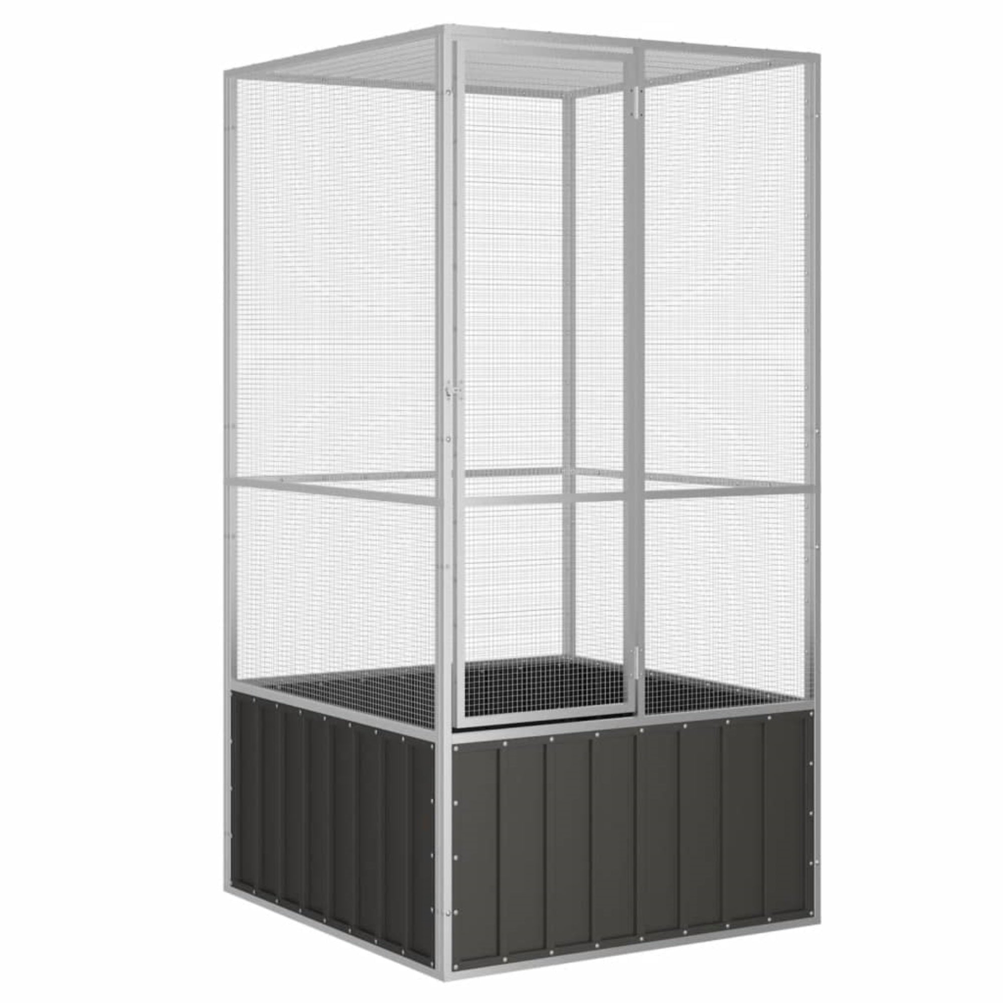 Vidaxl Bird Cage Anthracite 43.7'X42.1'X83.3' Galvanized Steel