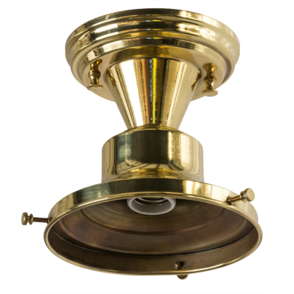 6'W Revival Schoolhouse Flushmount Hardware