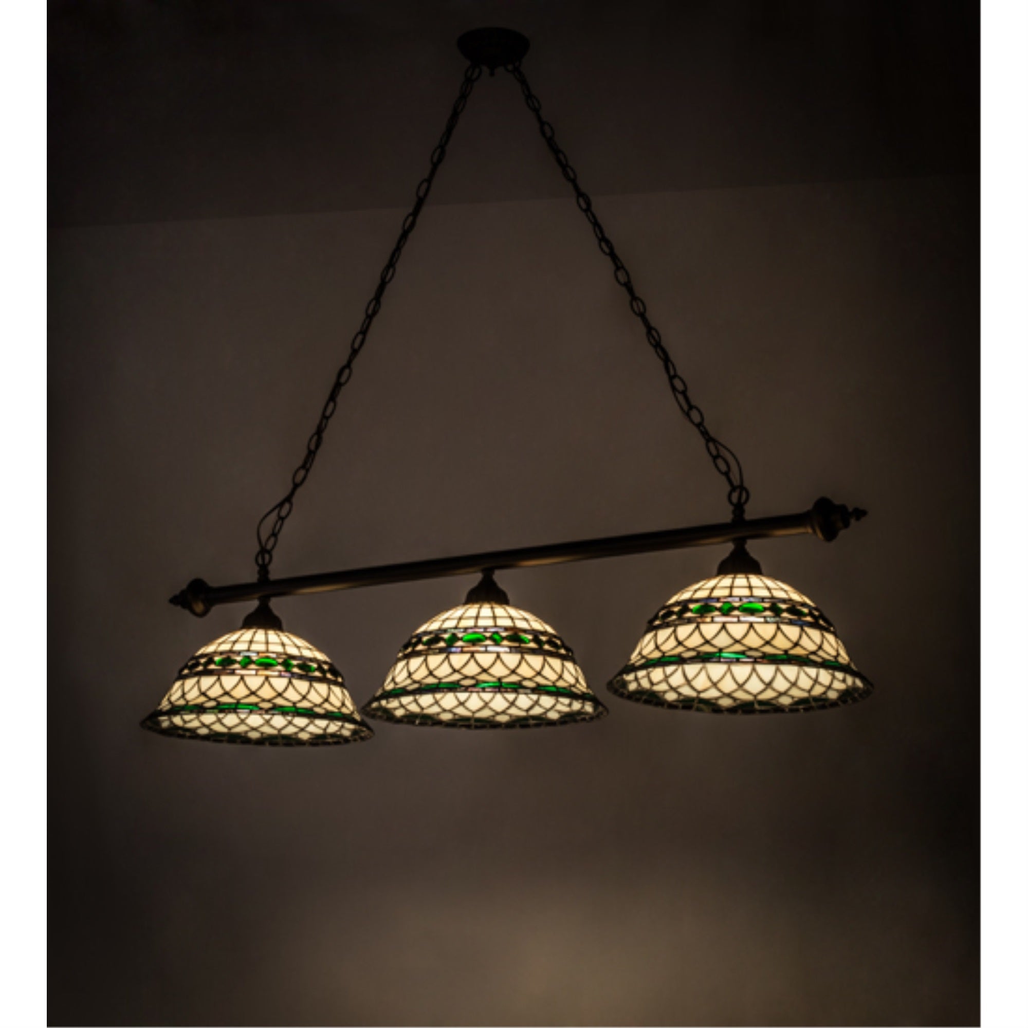 52'L Tiffany Roman 3 Lt Island Pendant