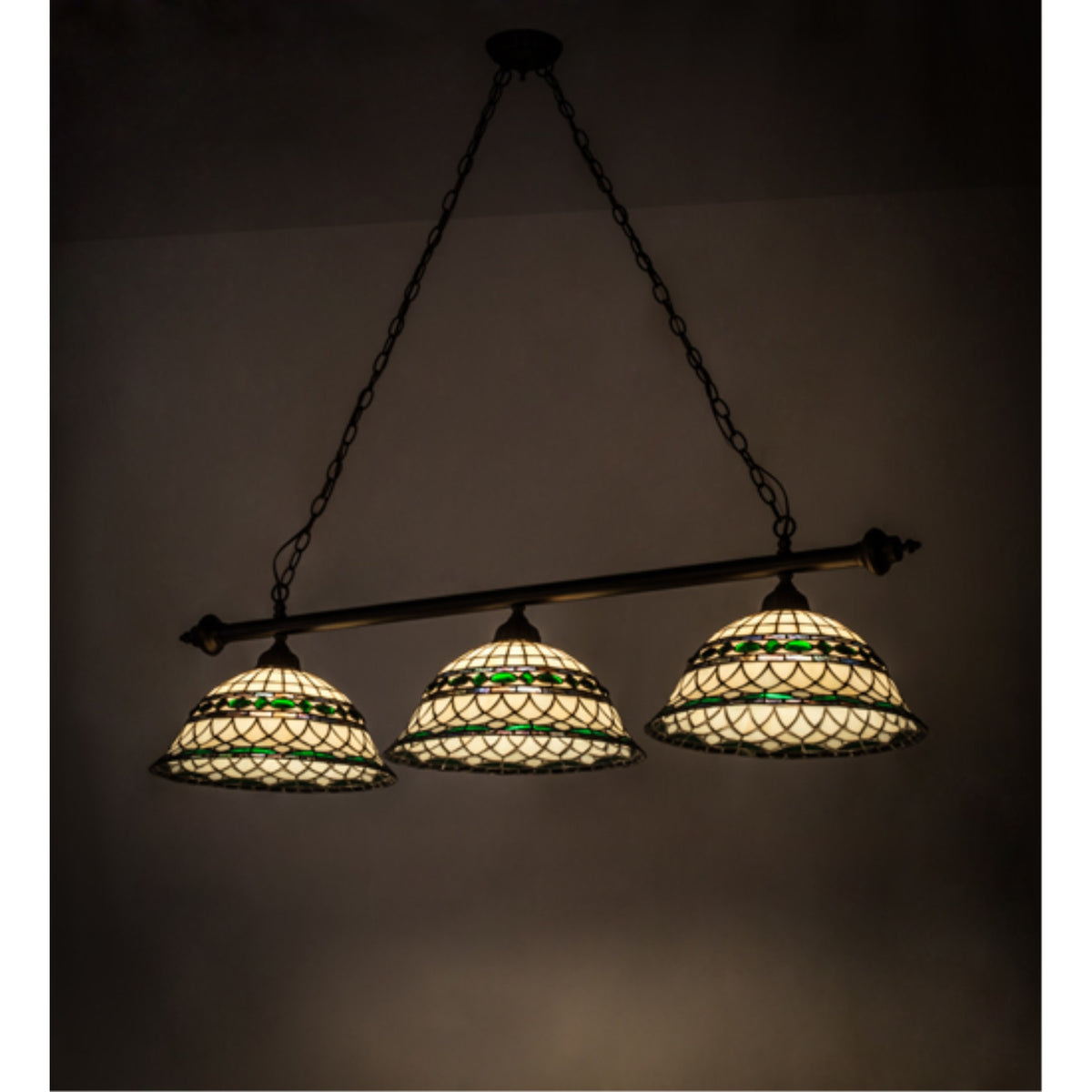 52'L Tiffany Roman 3 Lt Island Pendant