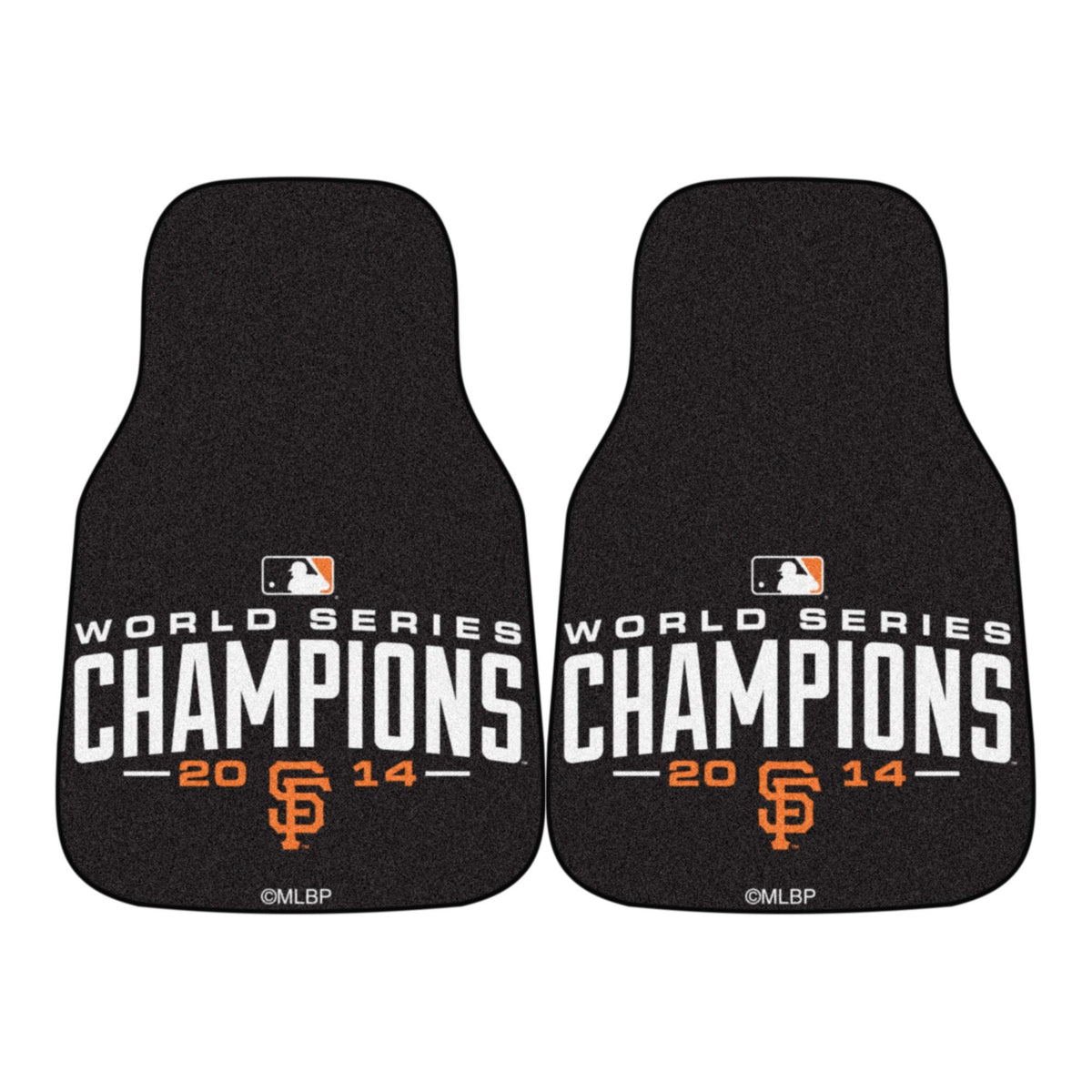 San Francisco Giants 2014 World Series Champions Front Carpet Car Mat Set - 2 Pieces