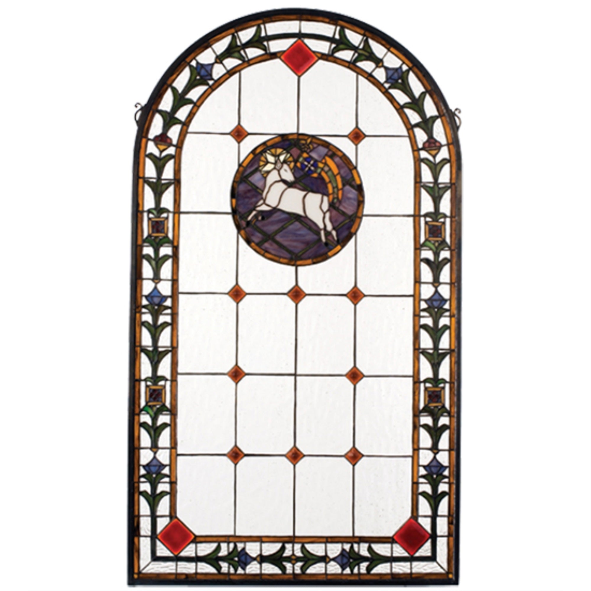 23'W X 40'H Lamb Of God Stained Glass Window