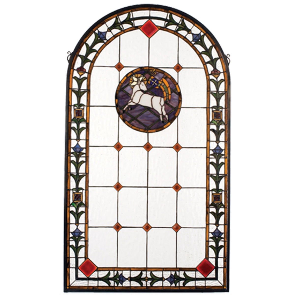 23'W X 40'H Lamb Of God Stained Glass Window