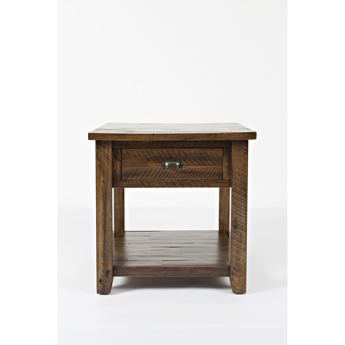 Artisan'S Craft Rustic Farmhouse Distressed Solid Wood End Table