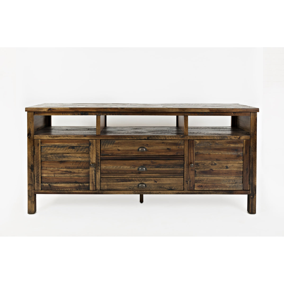 Artisan'S Craft Rustic Farmhouse Distressed Acacia Media Console 70'