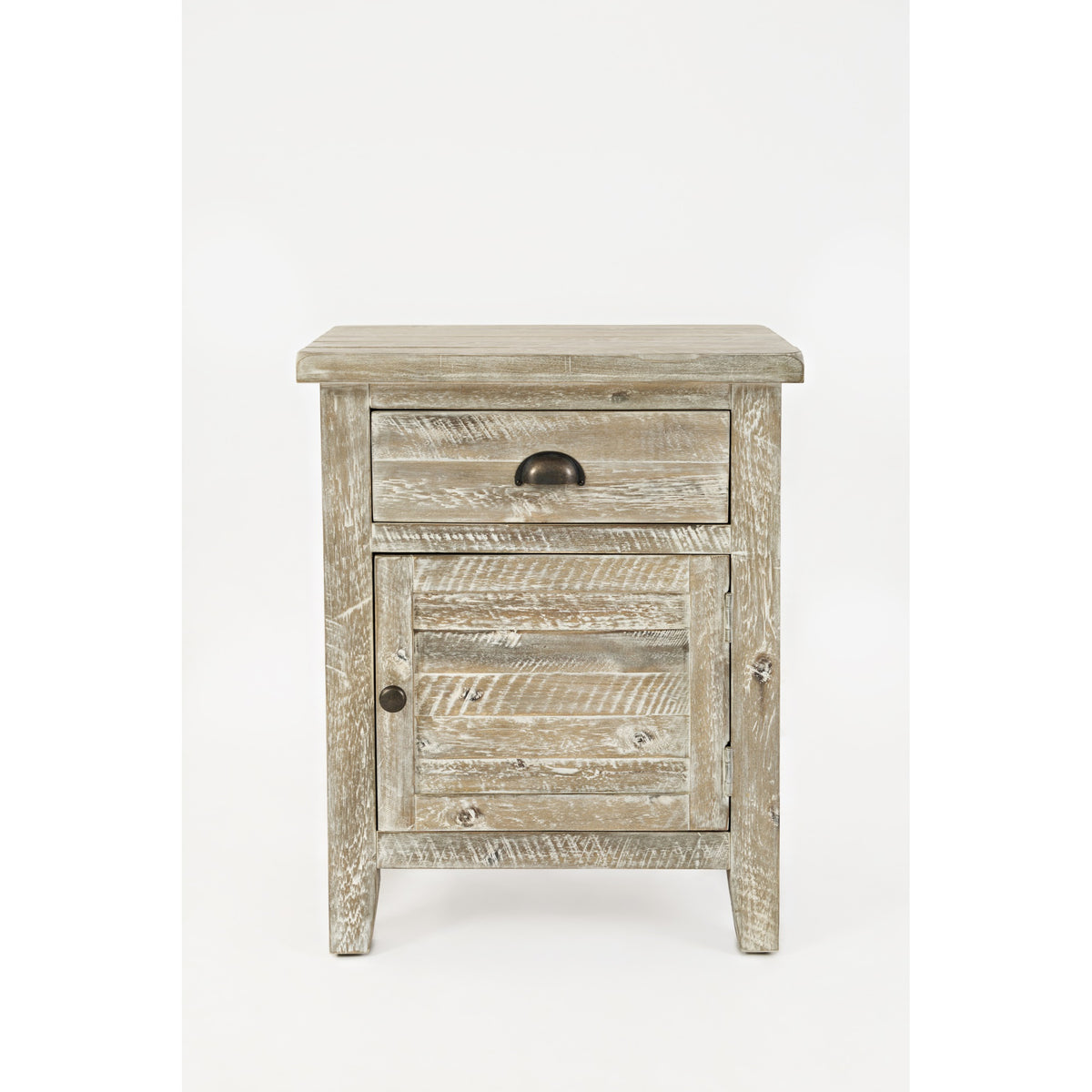 Artisan'S Craft Rustic Farmhouse Distressed Solid Wood Accent Table