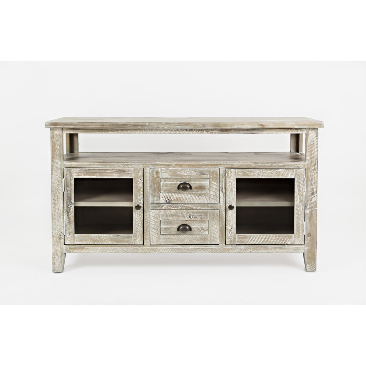 Artisan'S Craft 70' Rustic Farmhouse Solid Wood Distressed Media Console Tv Stand