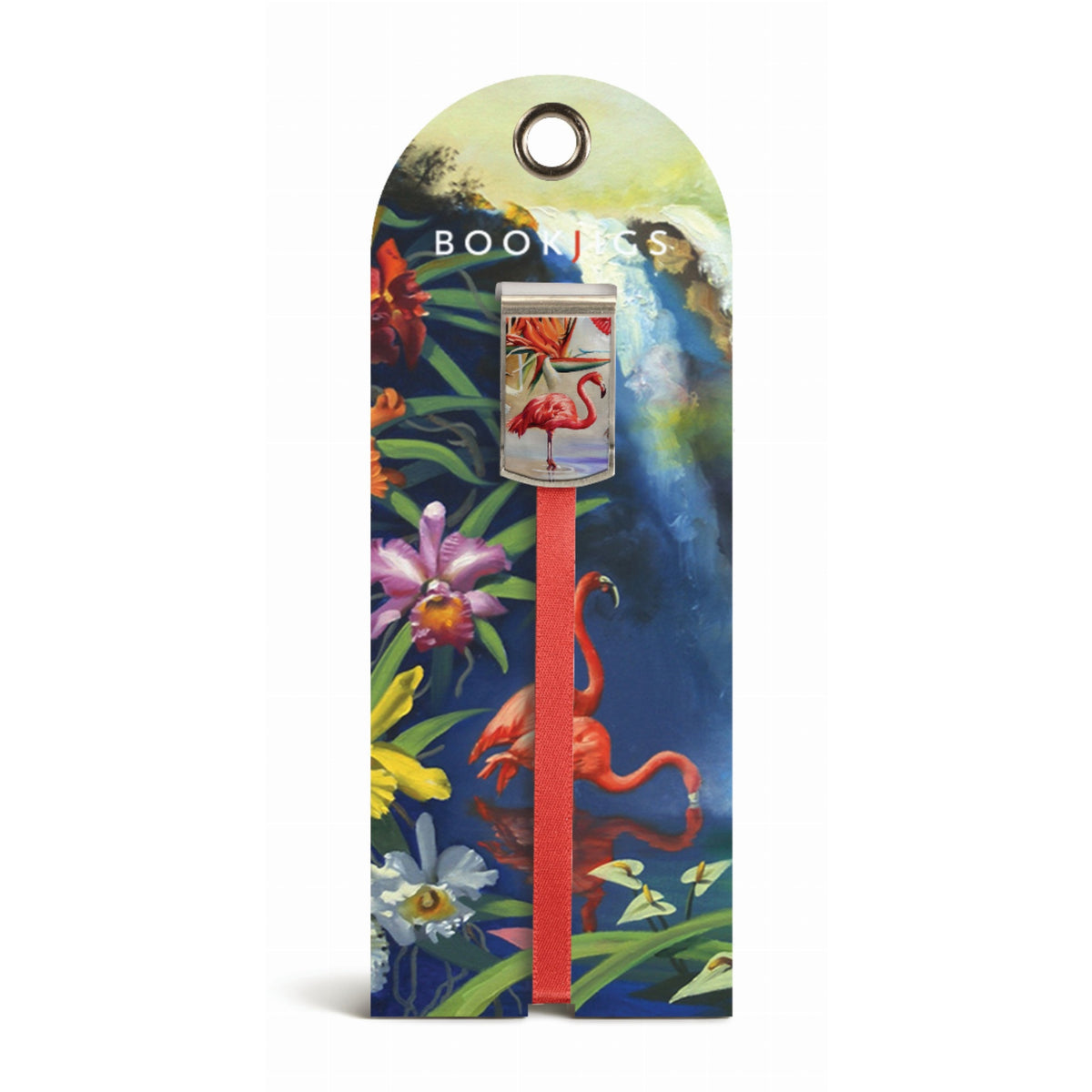 Flamingoes With Orchids - Bookjig