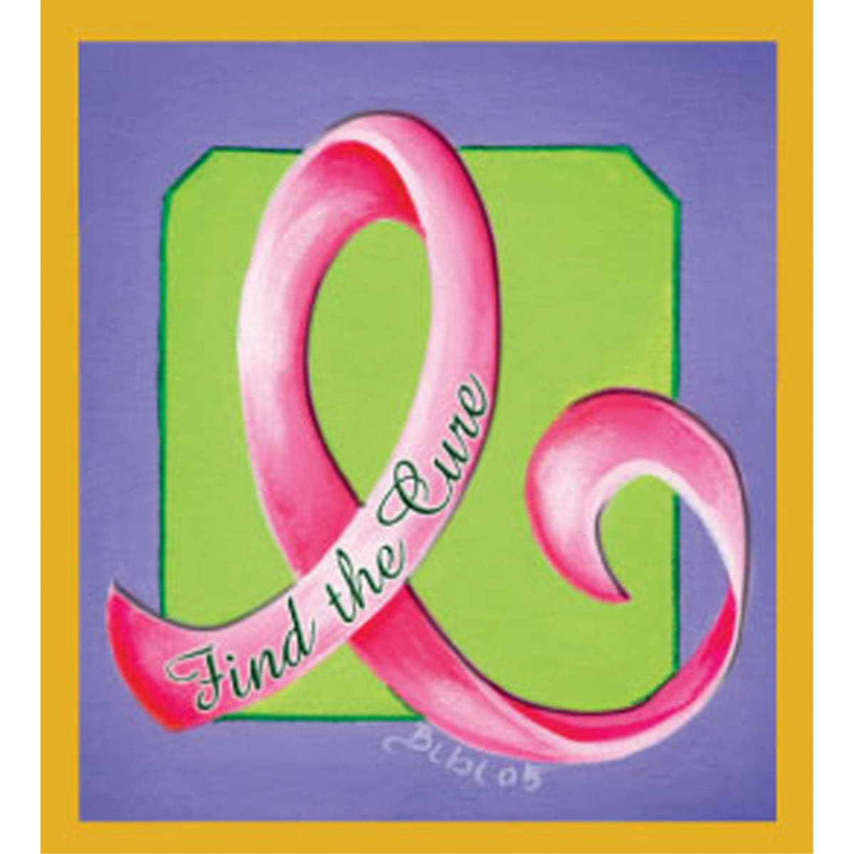 Find The Cure Ribbon - Magnetic Bookmark