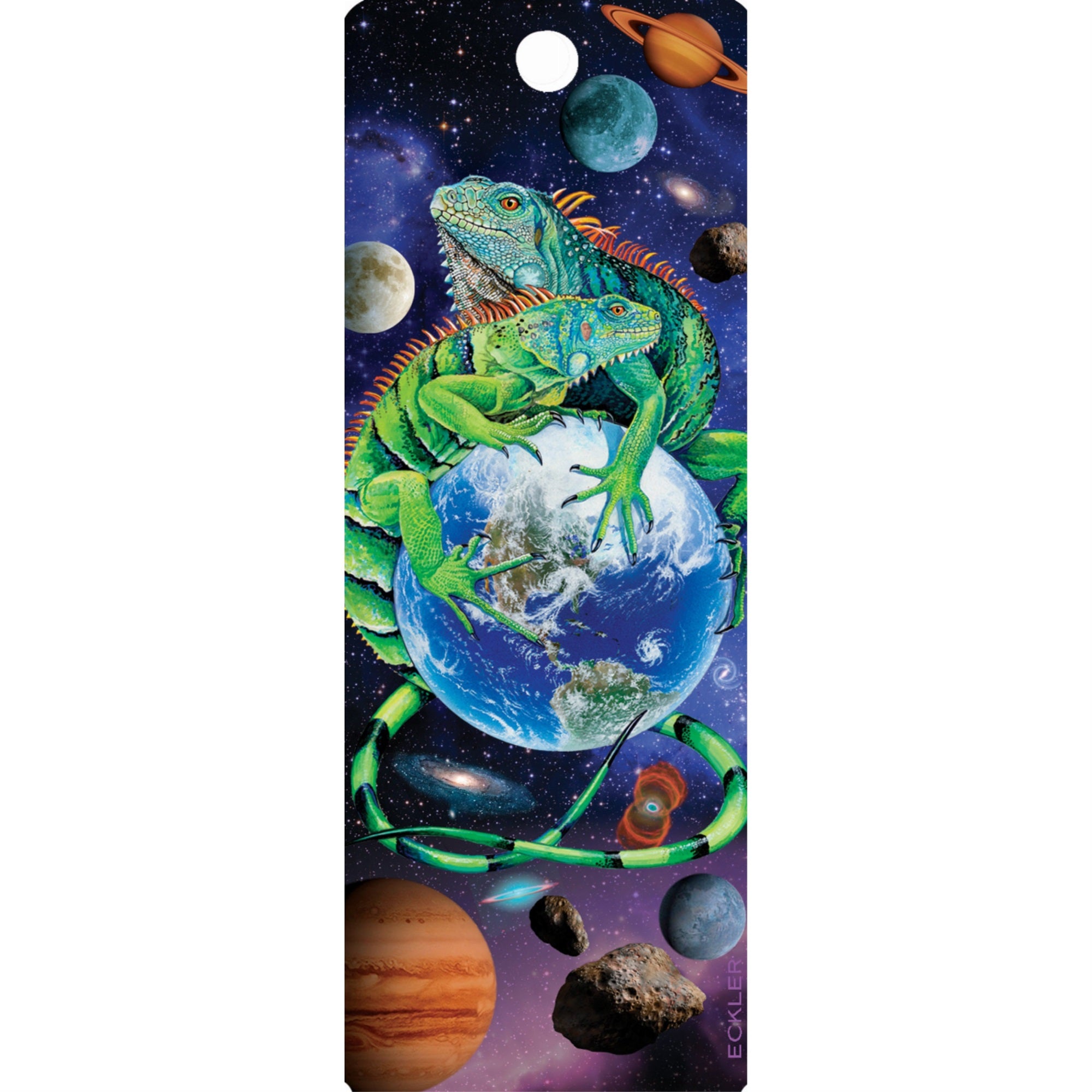 Iguana World - 3D Bookmark