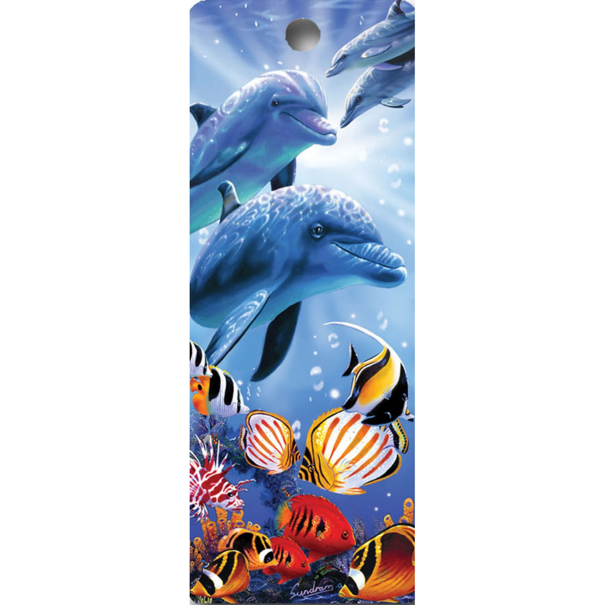 Dolphins In Light  - 3D Bookmark