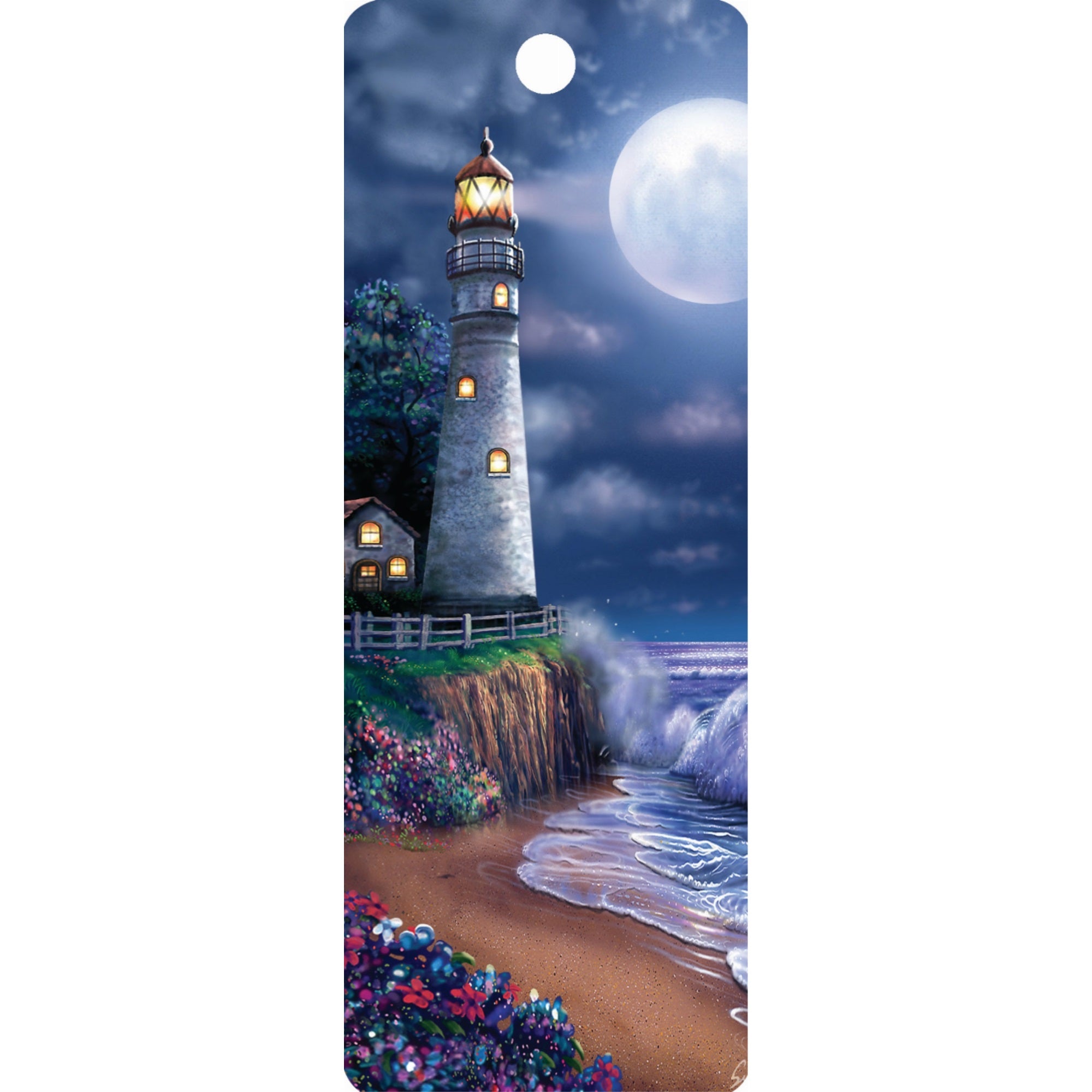 Midnight Lighthouse - Motion Bookmark