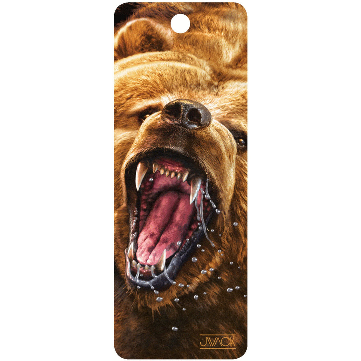 Grizzly Growl - 3D Bookmark