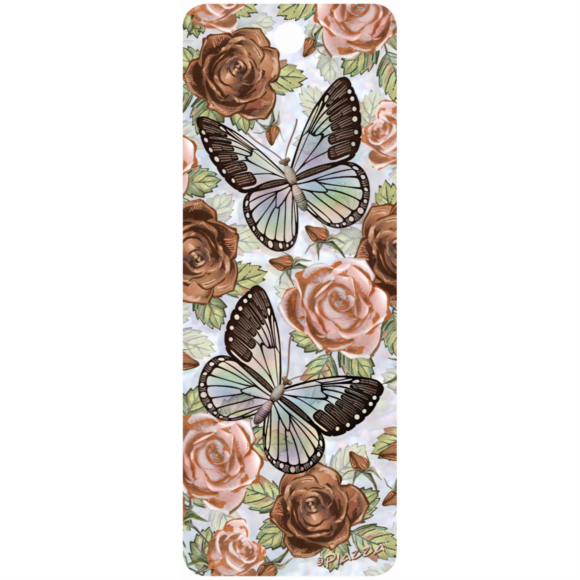 Roses And Butterflies - 3D Bookmark