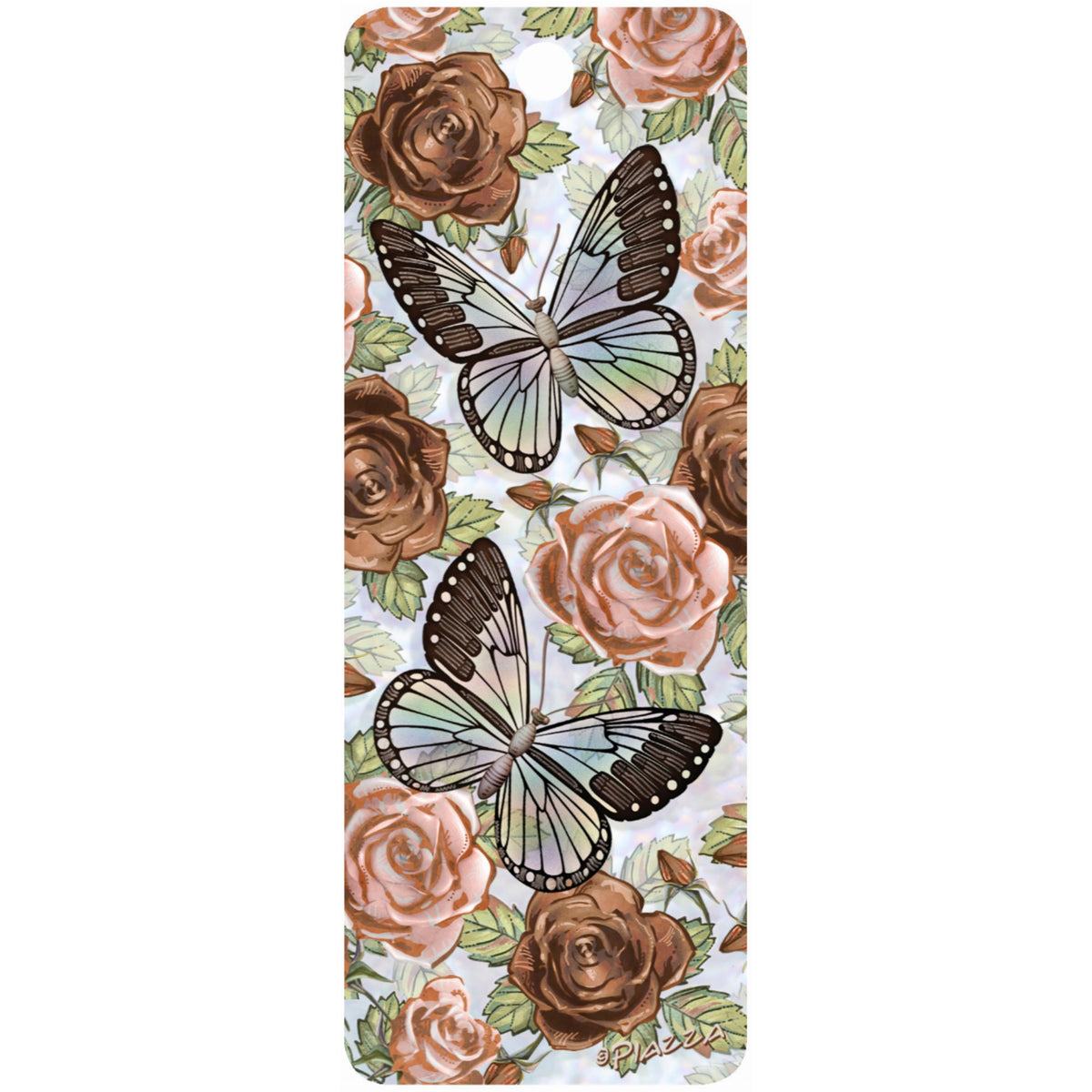 Roses And Butterflies - 3D Bookmark