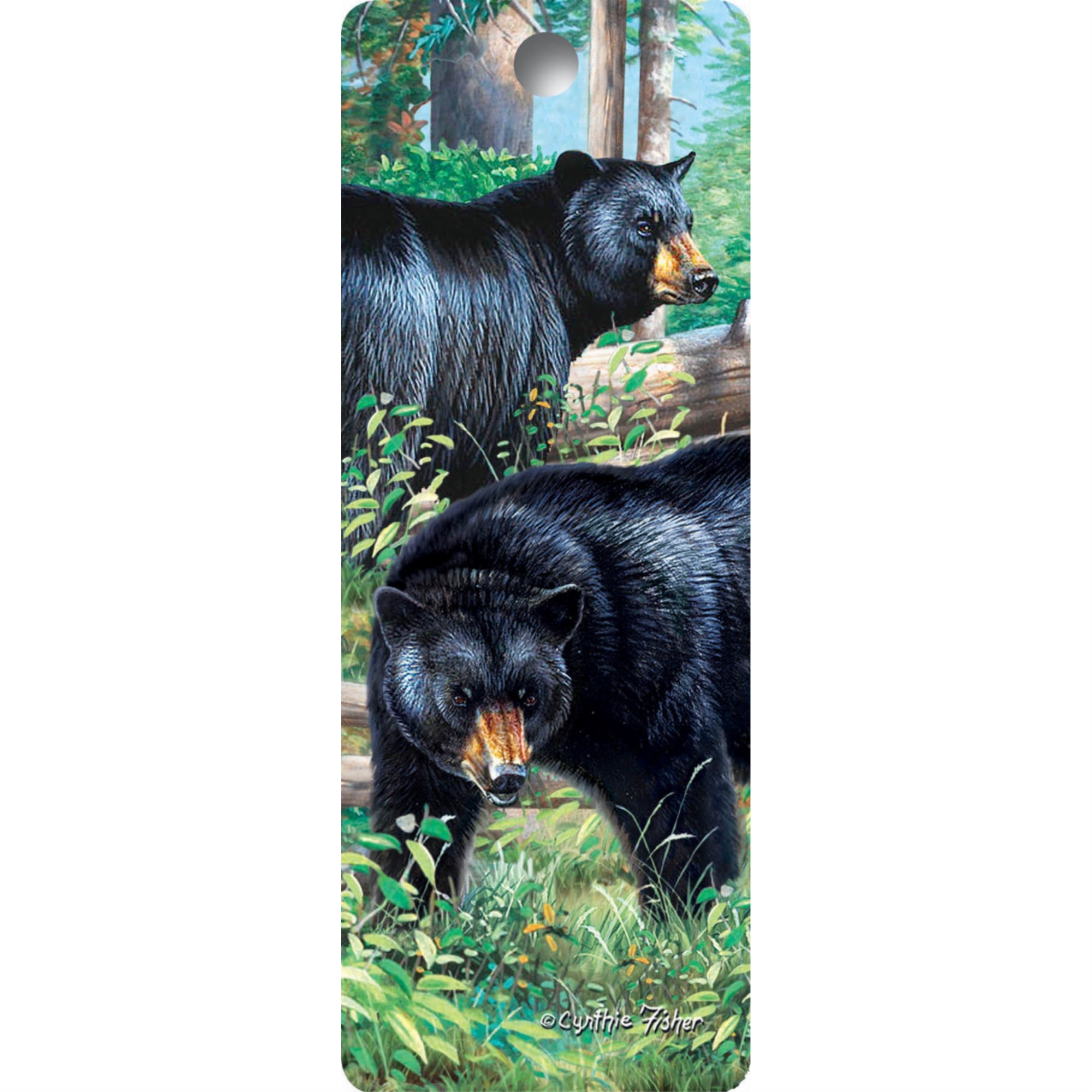 Black Bear - 3D Bookmark