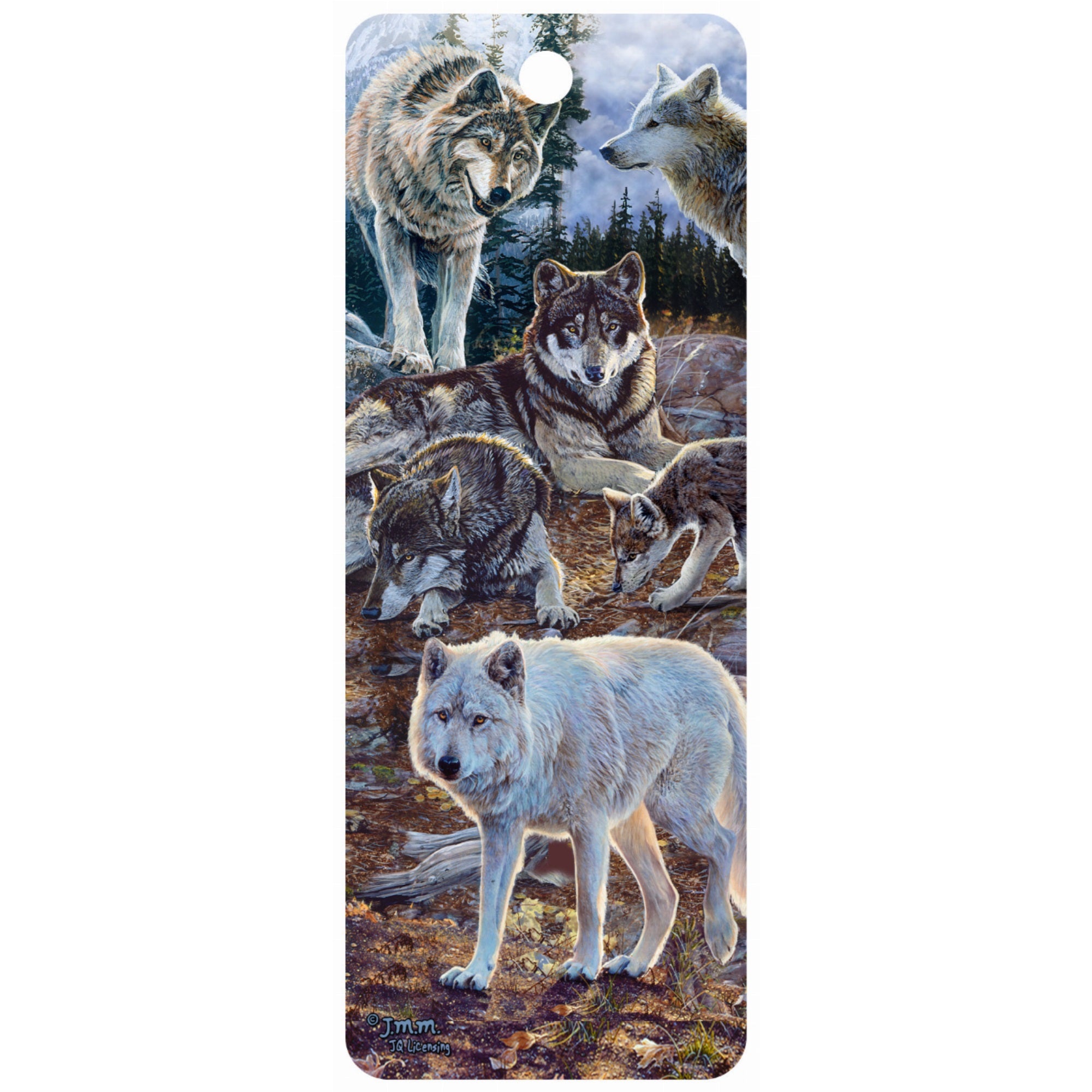 Pack Of Wolves - 3D Bookmark