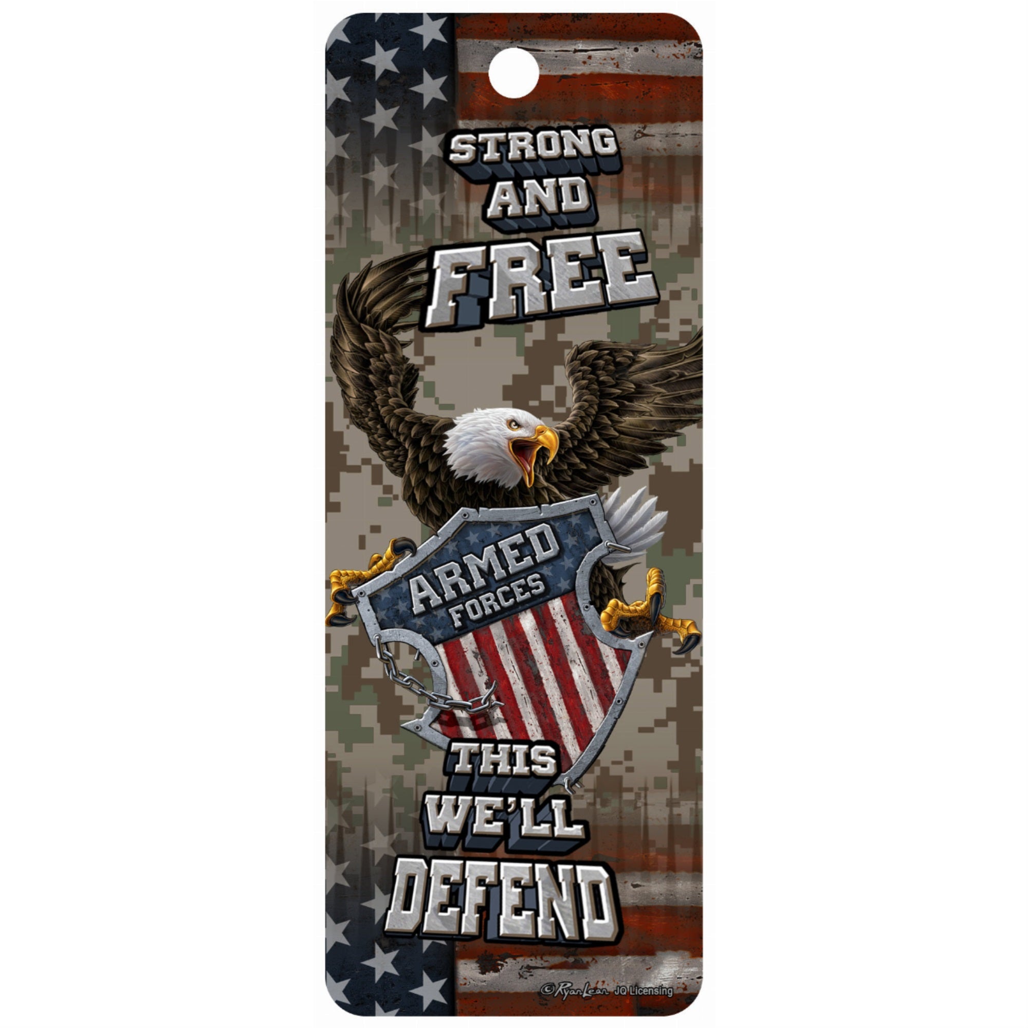 Armed Forces Eagle - 3D Bookmark