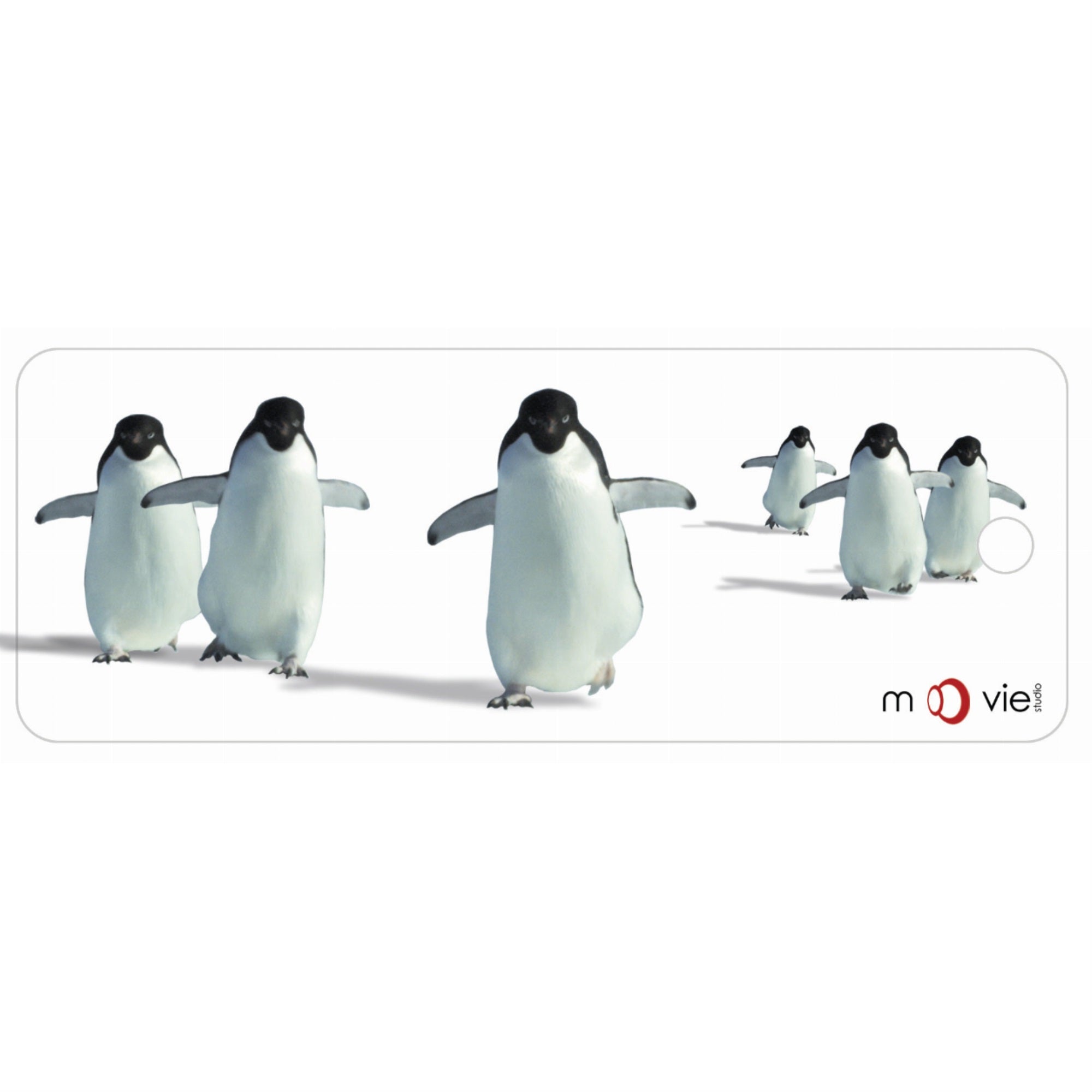 Penguins - Clear Motion Bookmark