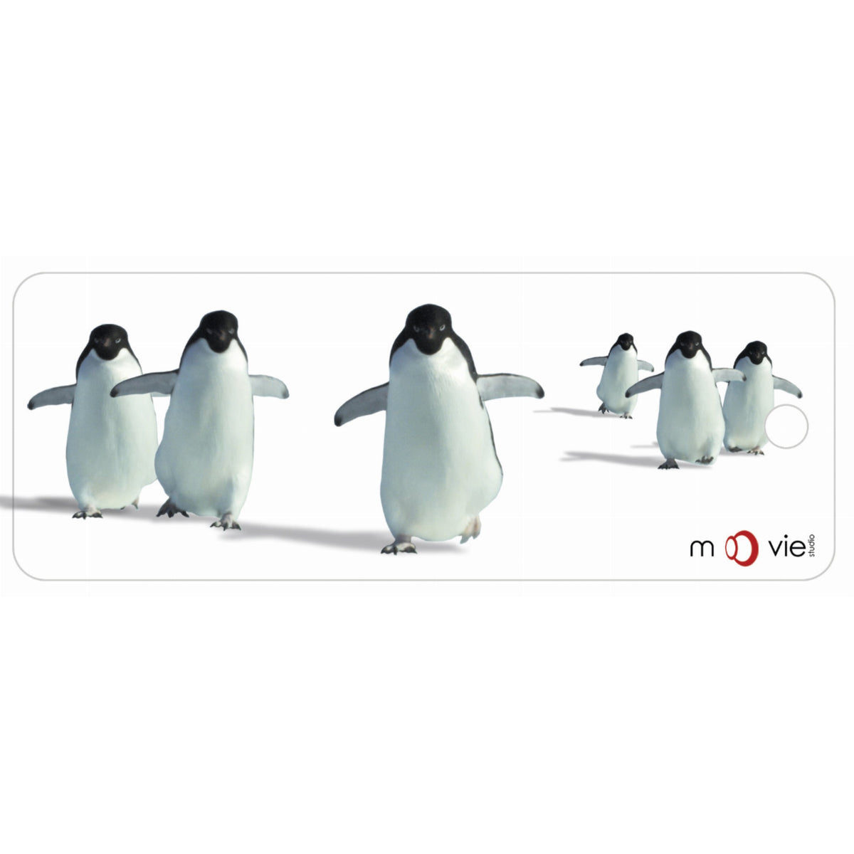 Penguins - Clear Motion Bookmark