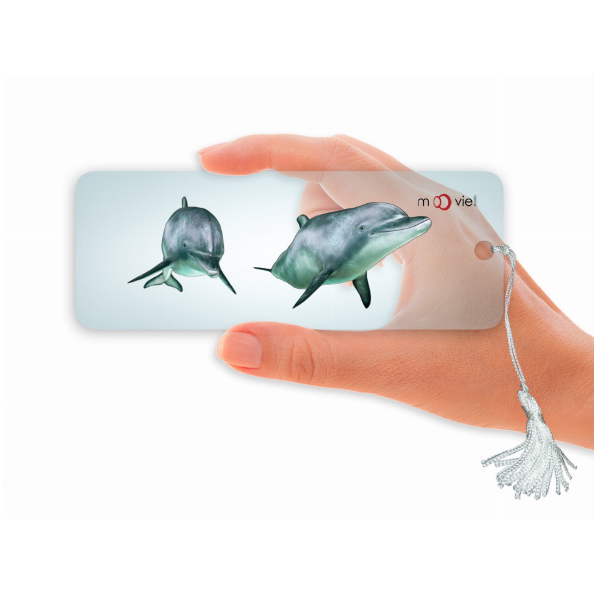 Dolphins- Clear Motion Bookmark
