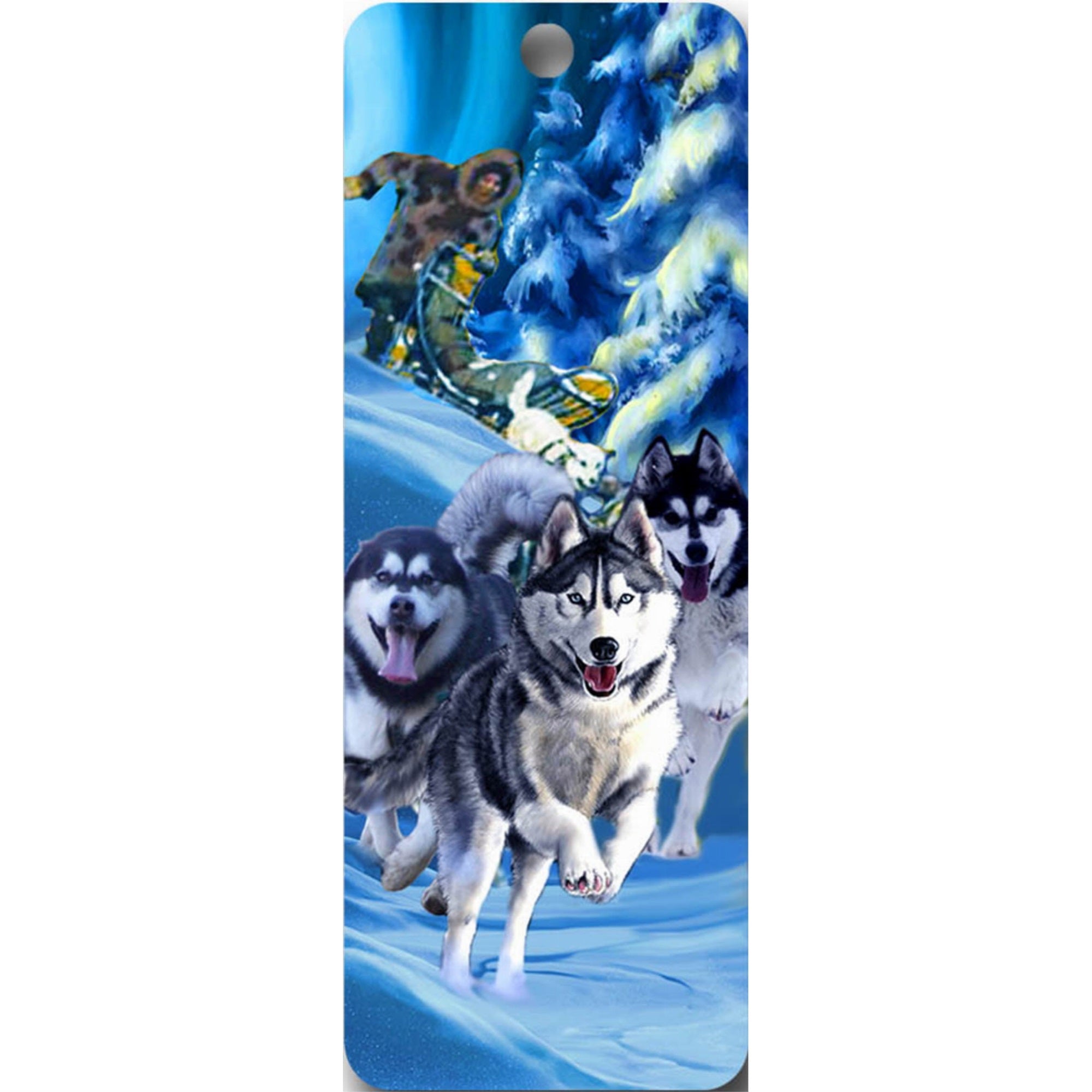 Sled Dogs - 3D Bookmark