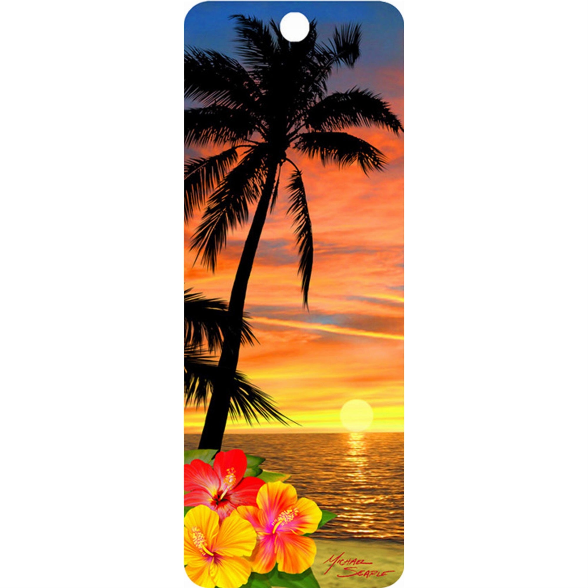 Palm Tree At Sunset - 3D Bookmark
