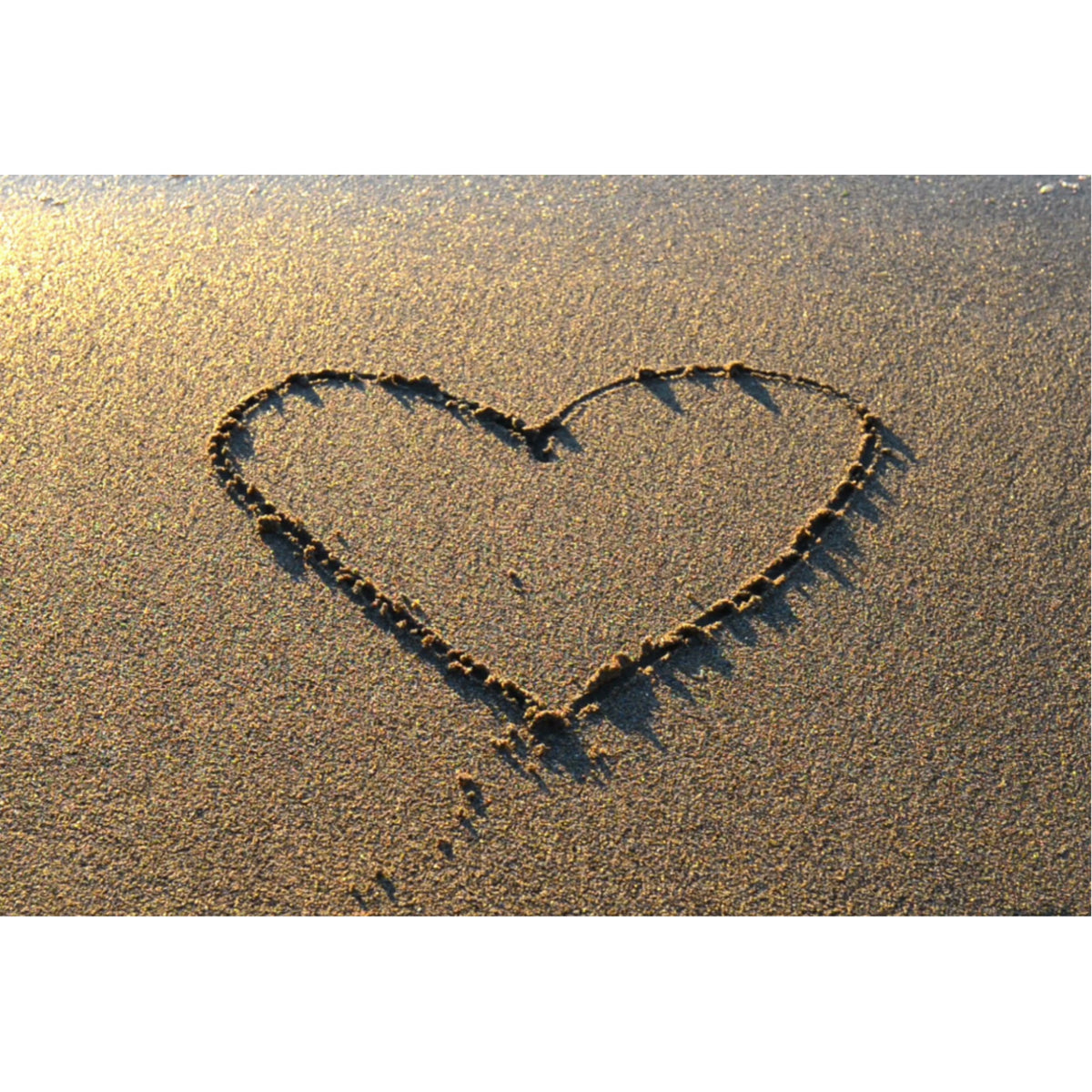 Heart Sand - Motion Postcard