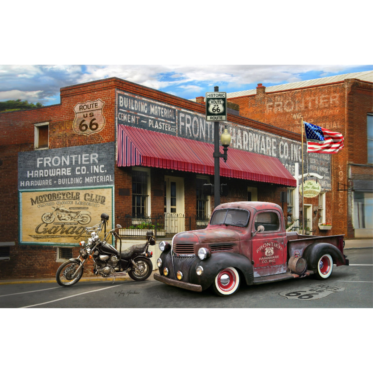 Hardware Store Cars - 3D Postcard