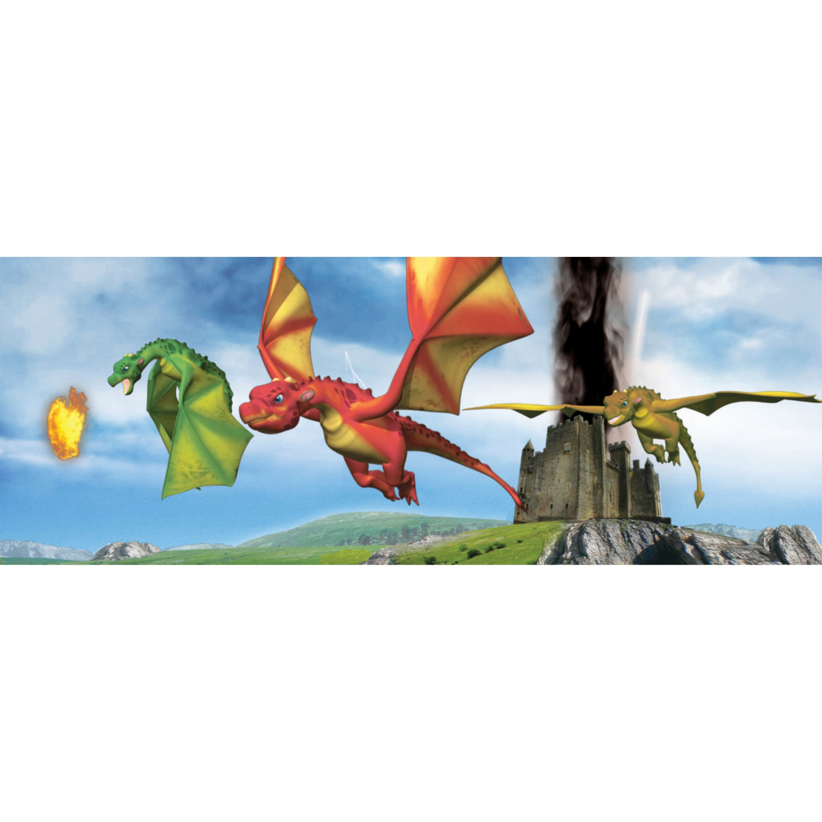 Dragons - Motion Bookmark/ 6' Ruler