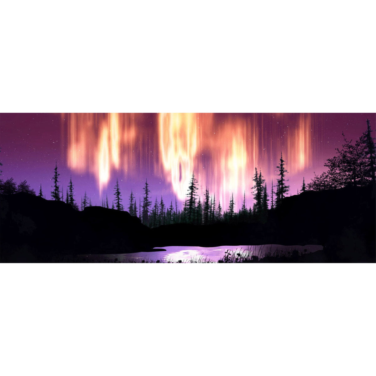 Northern Lights Forest - Motion Bookmark/ 6' Ruler