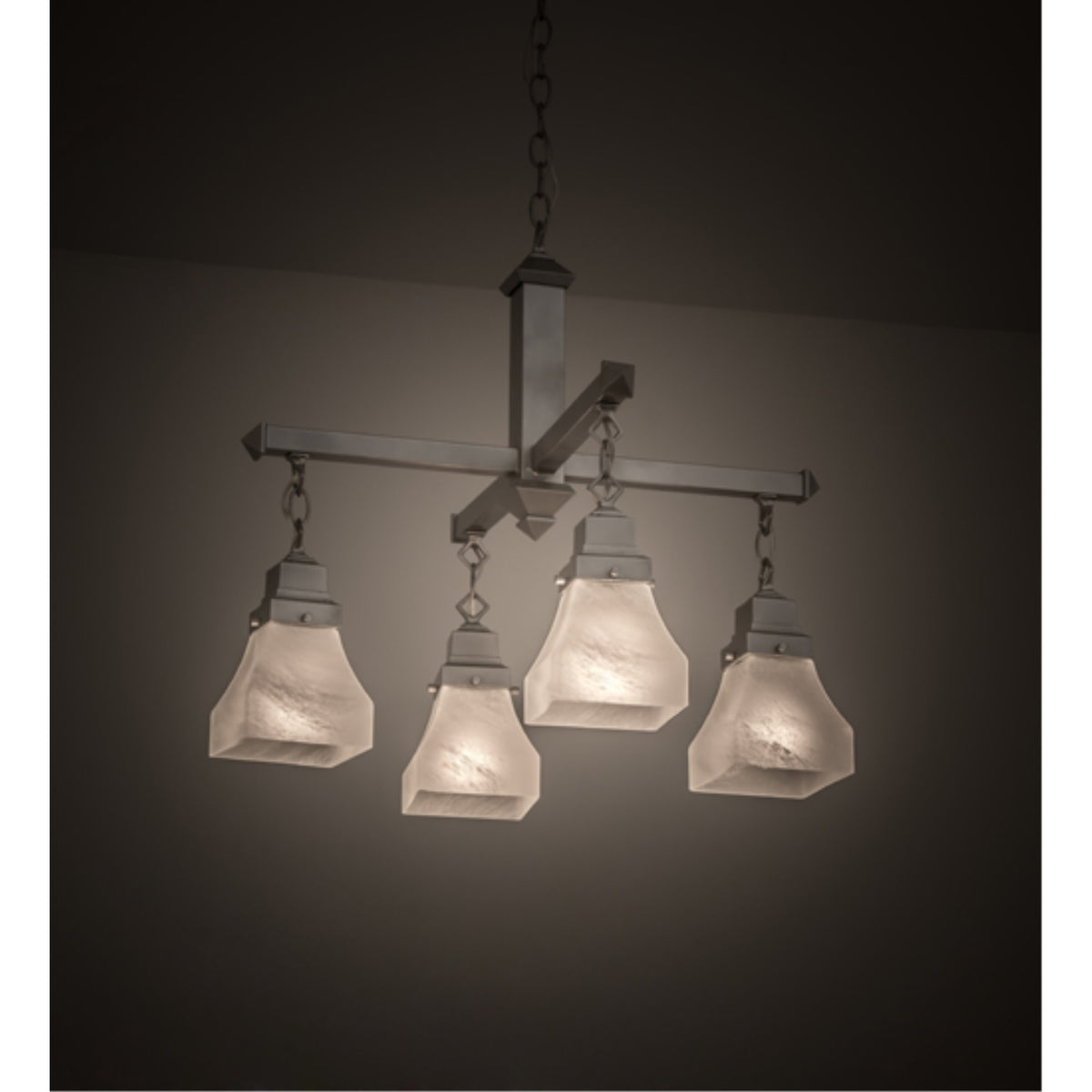 24'W Bungalow 4 Lt Chandelier