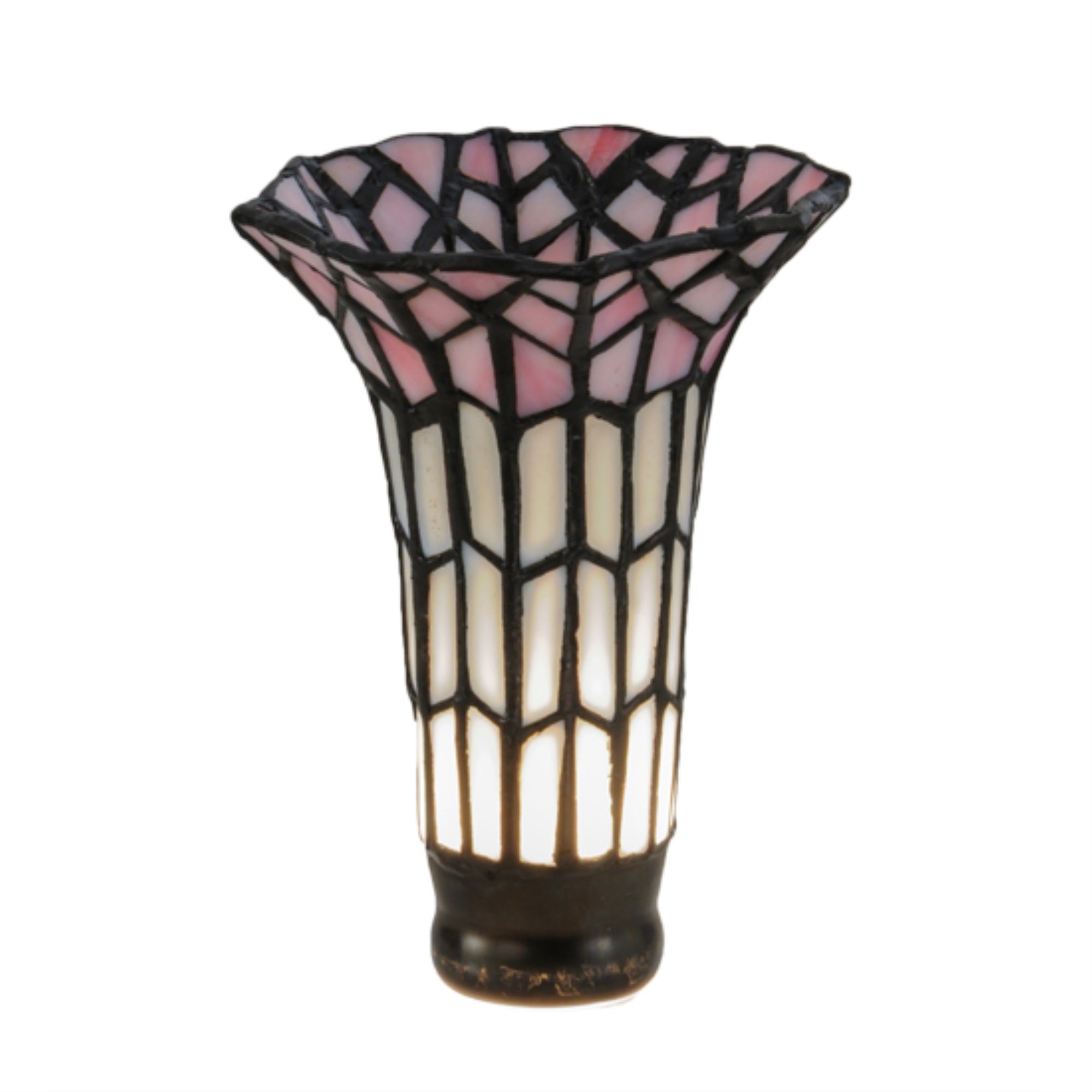 4'W X 5.5'H Tiffany Pond Lily Pink And White Shade