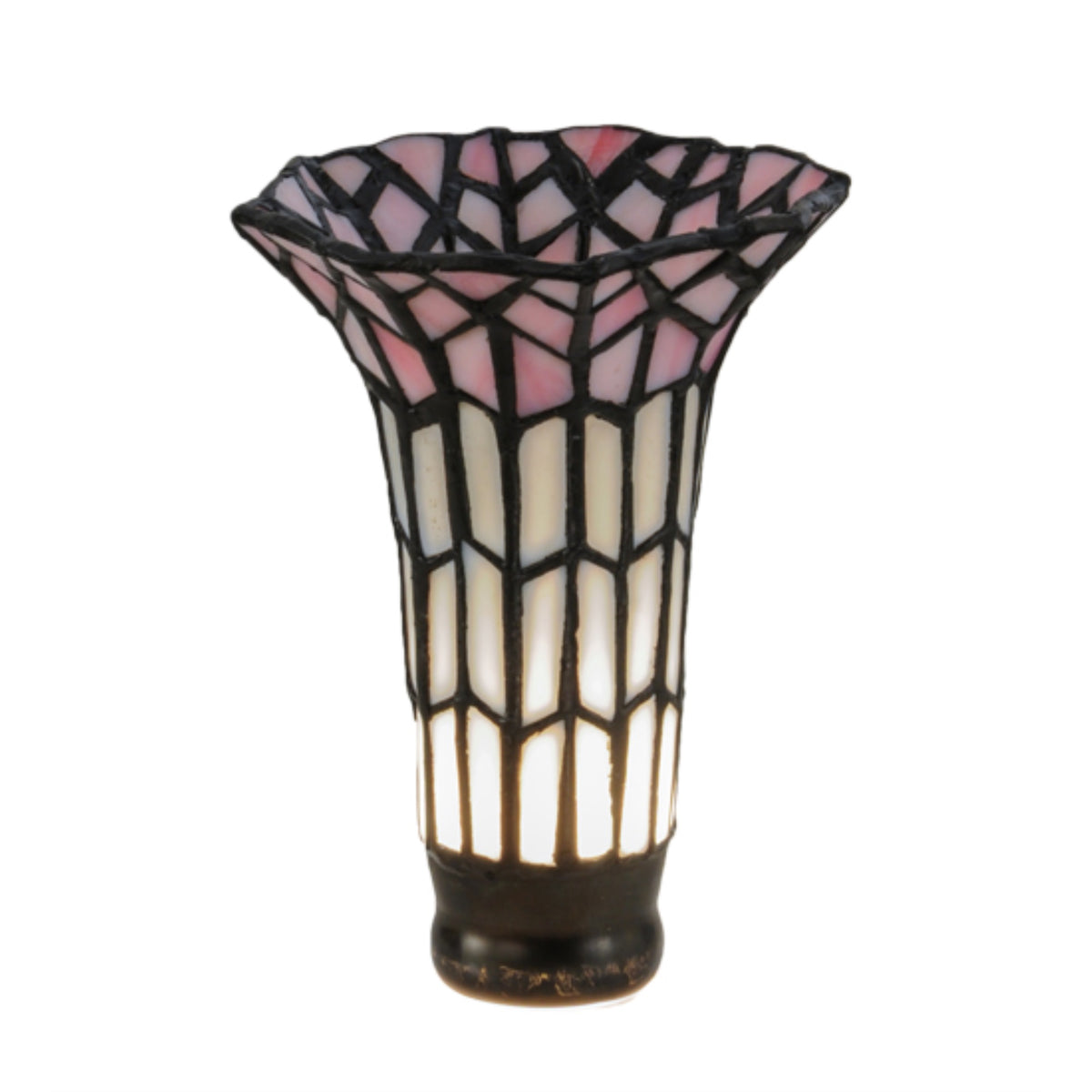 4'W X 5.5'H Tiffany Pond Lily Pink And White Shade