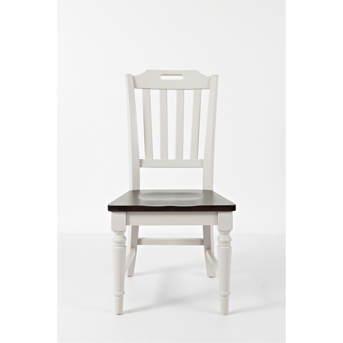 Orchard Park Farmhouse Solid Rubberwood Slatback Chair (Set Of 2)