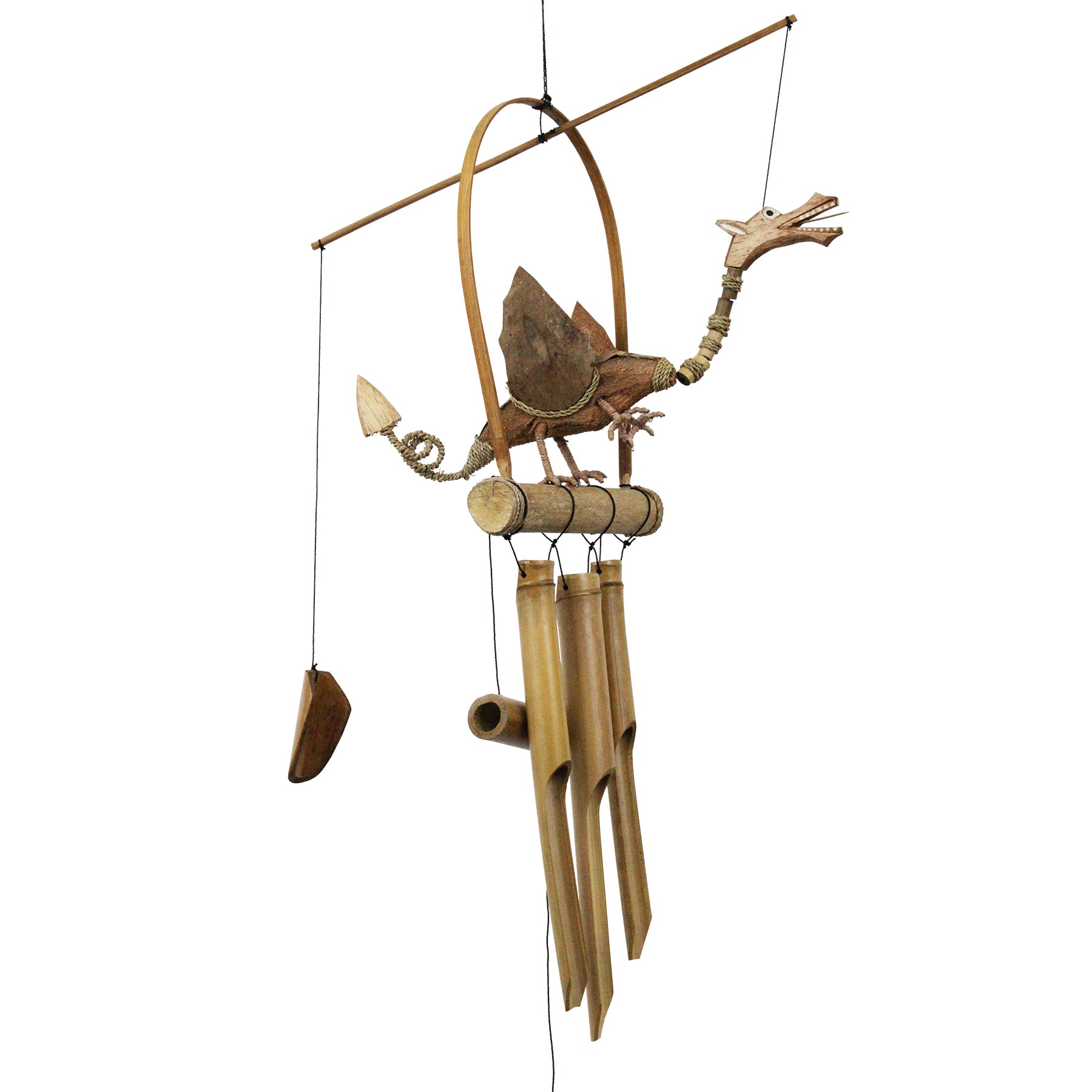 Natural Dragon Bobbing Head Wind Chime