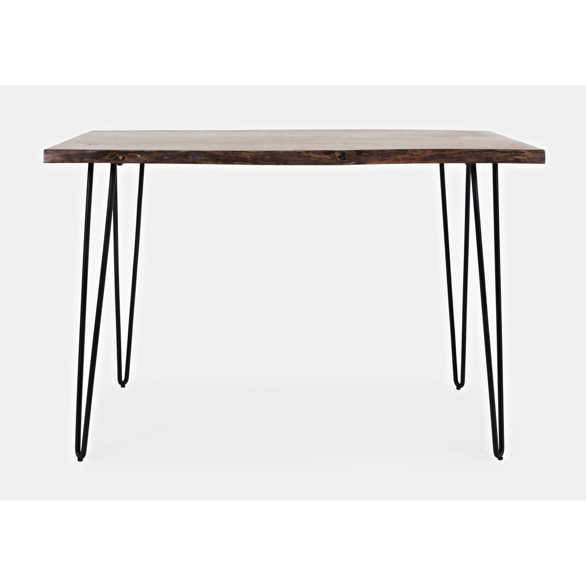 Nature'S Edge 52'' Modern Solid Wood Live Edge Counter Height Dining Table