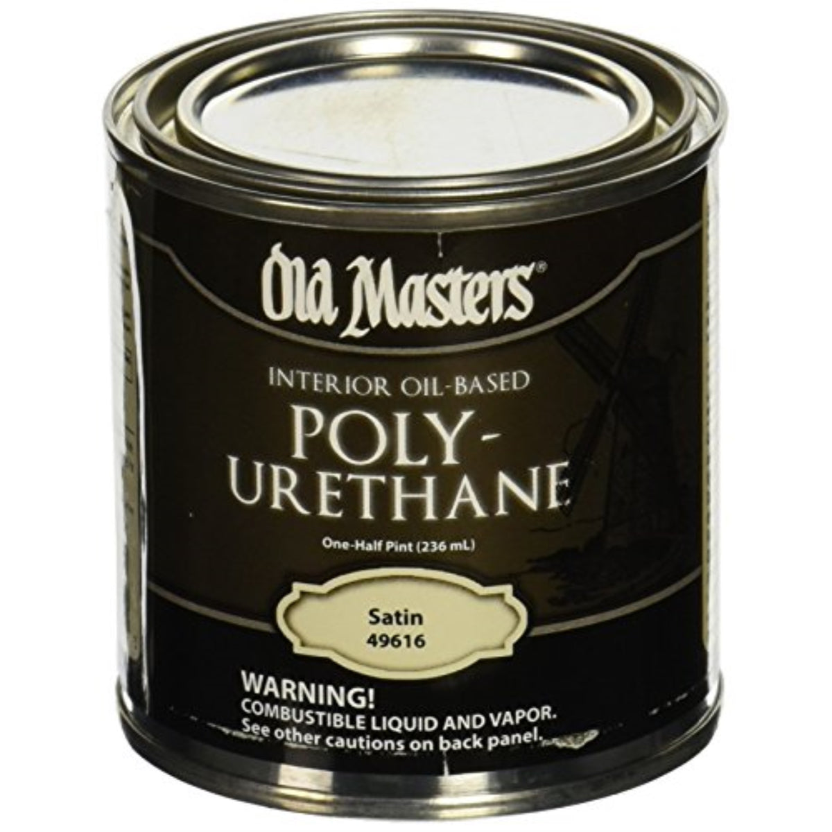 1793181 Polyurethane Sat .5Pt Old Masters Satin Clear Oil-Based Polyurethane 0.5 Pt (Pack Of 6)