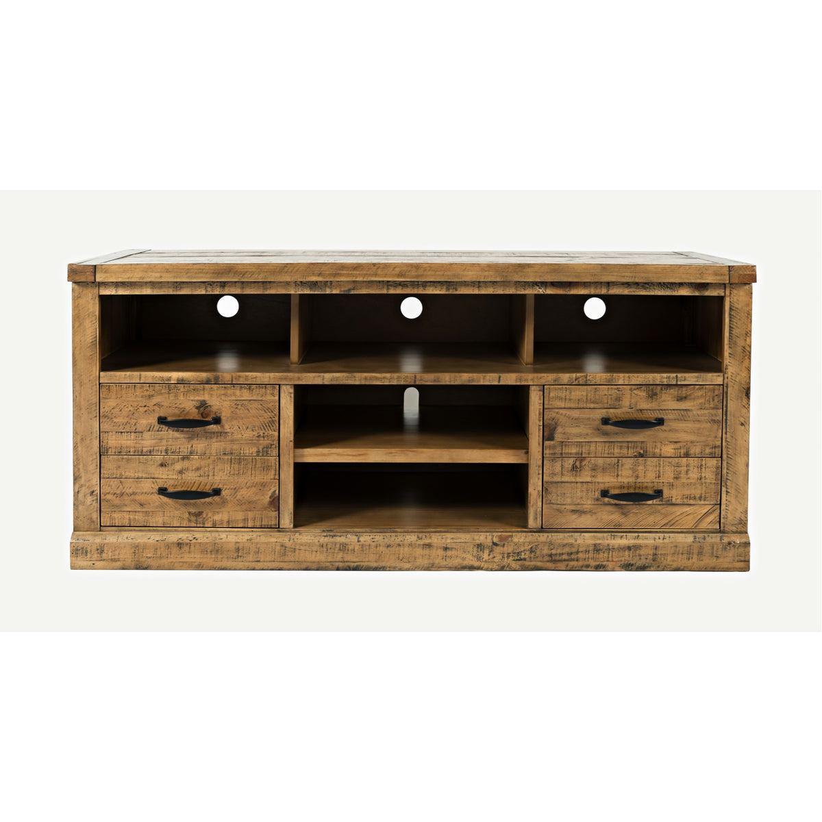 Telluride Rustic Farmhouse Solid Wood 60'' Tv Console Stand