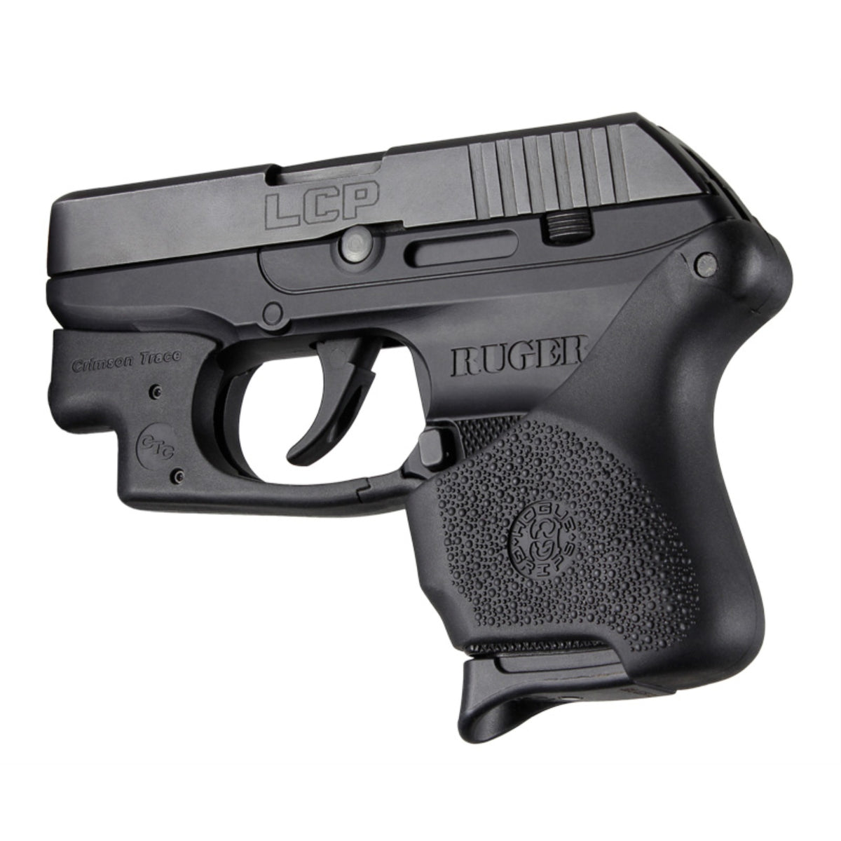 Hogue Hall Hybrid Ruger Lcp Crimson Trace Button Grip Sleeve Black